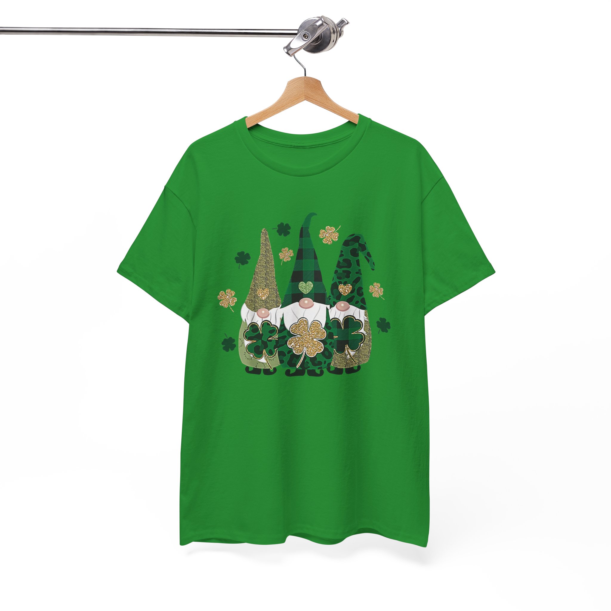 St. Patrick's Day Shamrock Gnome Clover Irish Holiday T-Shirt - Image 6