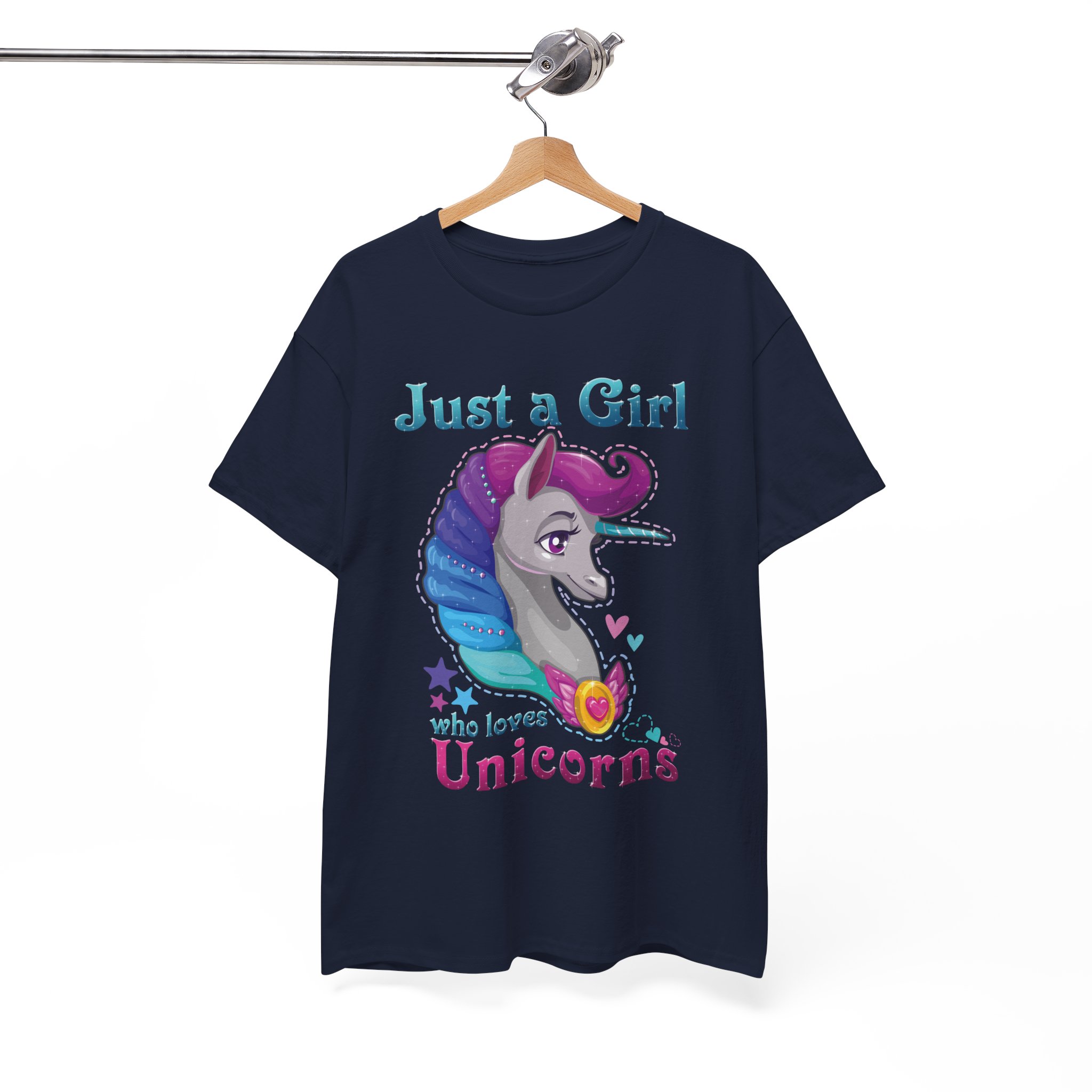 Just a Girl Who Loves Unicorns T-Shirt - Image 2