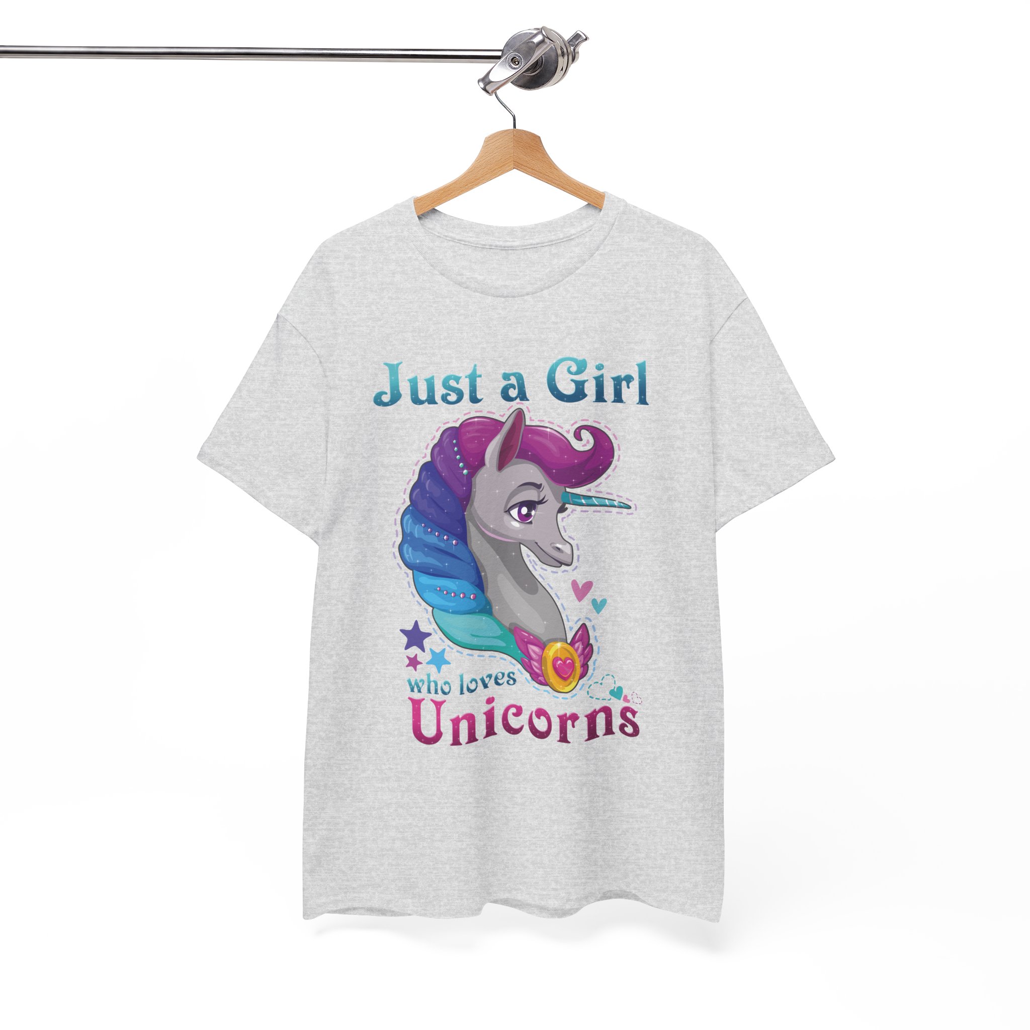 Just a Girl Who Loves Unicorns T-Shirt - Image 11