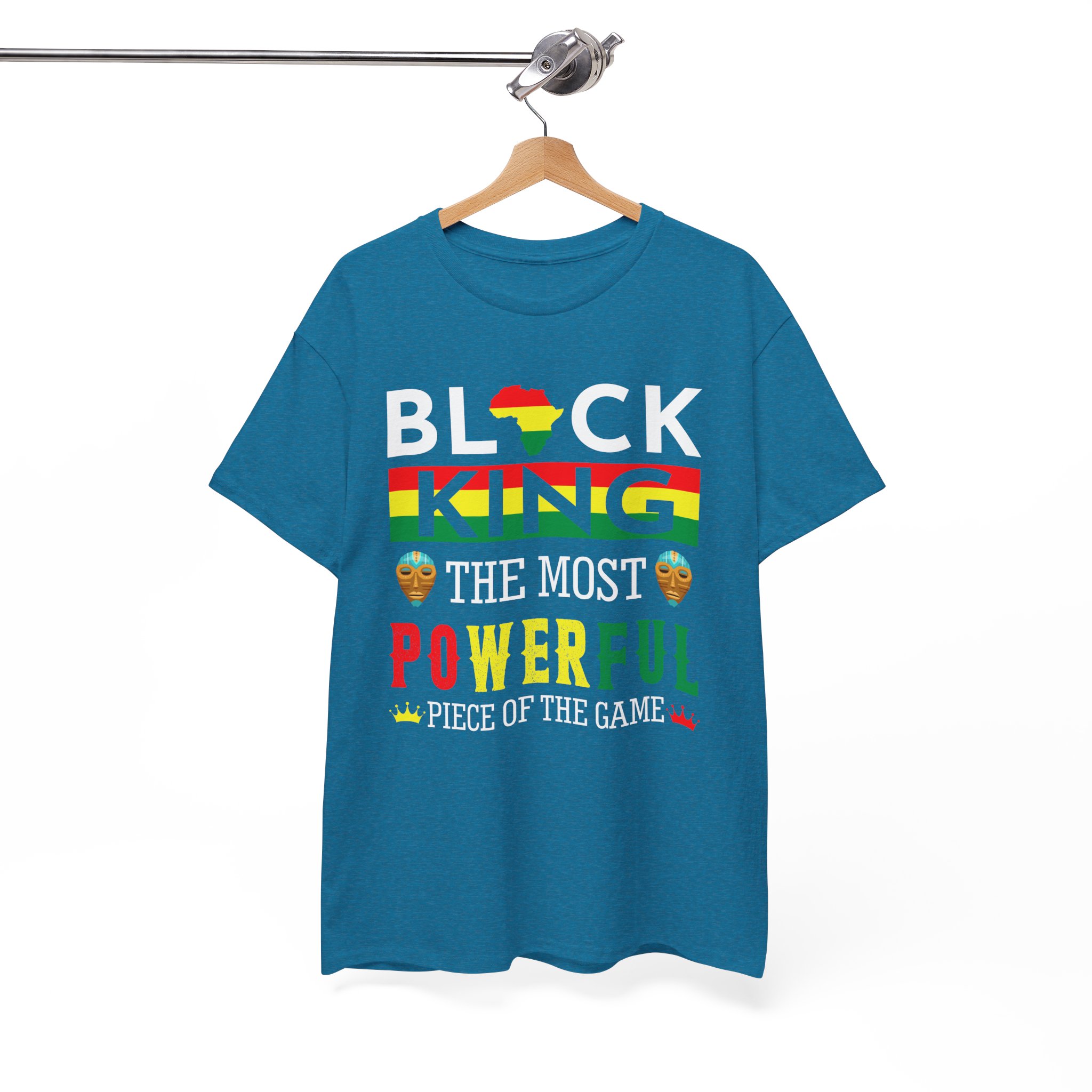 Black King Most Powerful Afrocentric Pride T-Shirt - Image 6