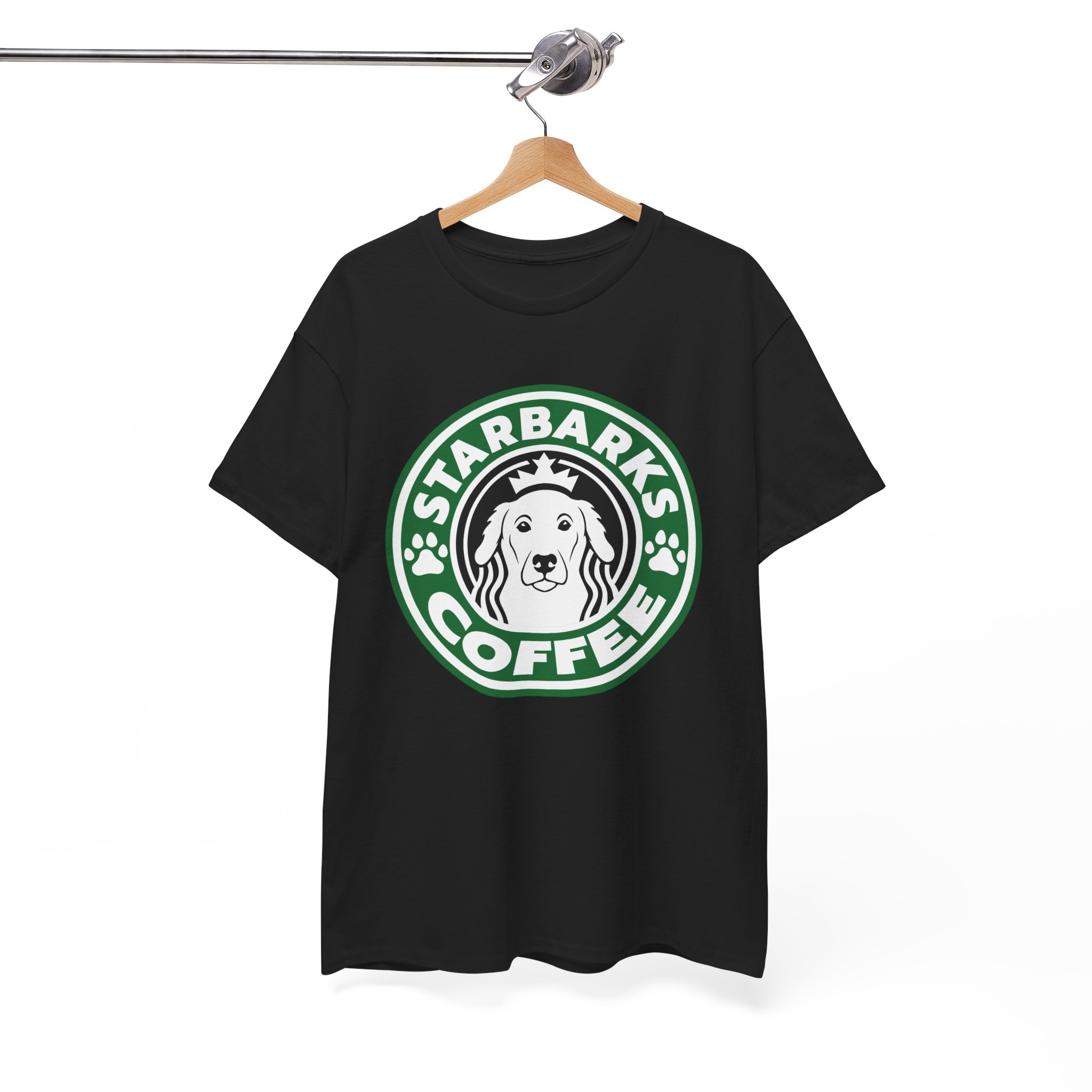 Starbarks Coffee Dog Lover T-Shirt - Image 3
