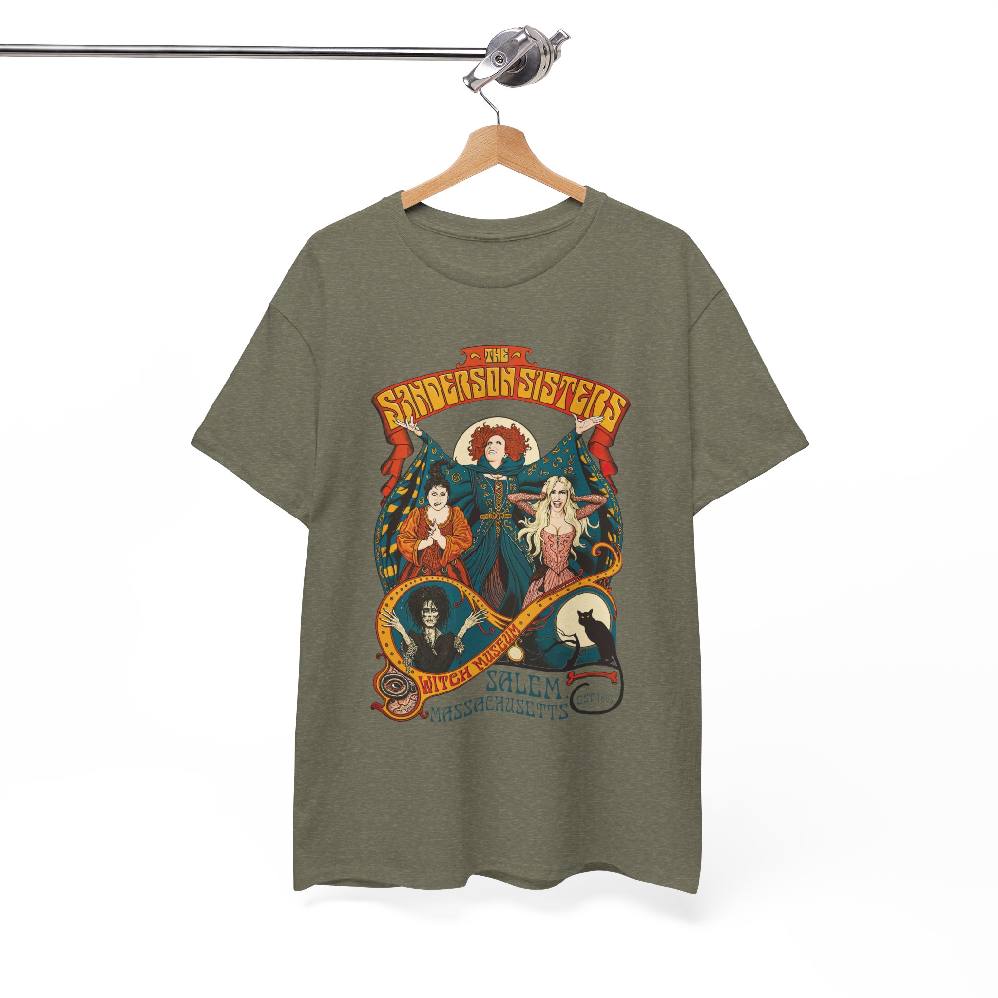Witches of Sanderson Sisters Retro Halloween Spellbound T-Shirt - Image 5