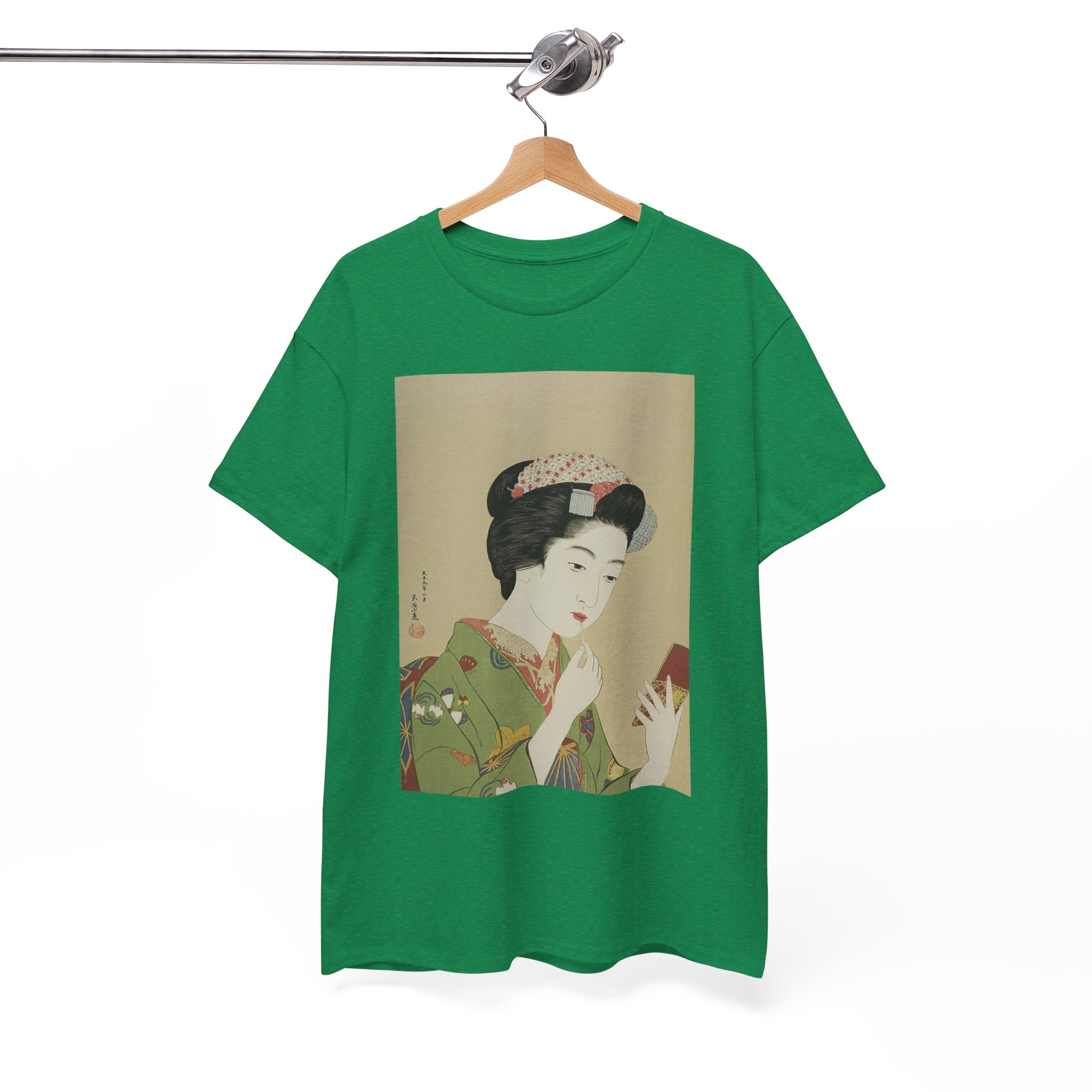 Geisha Japanese Woodblock Art Vintage Retro T‑Shirt - Image 5