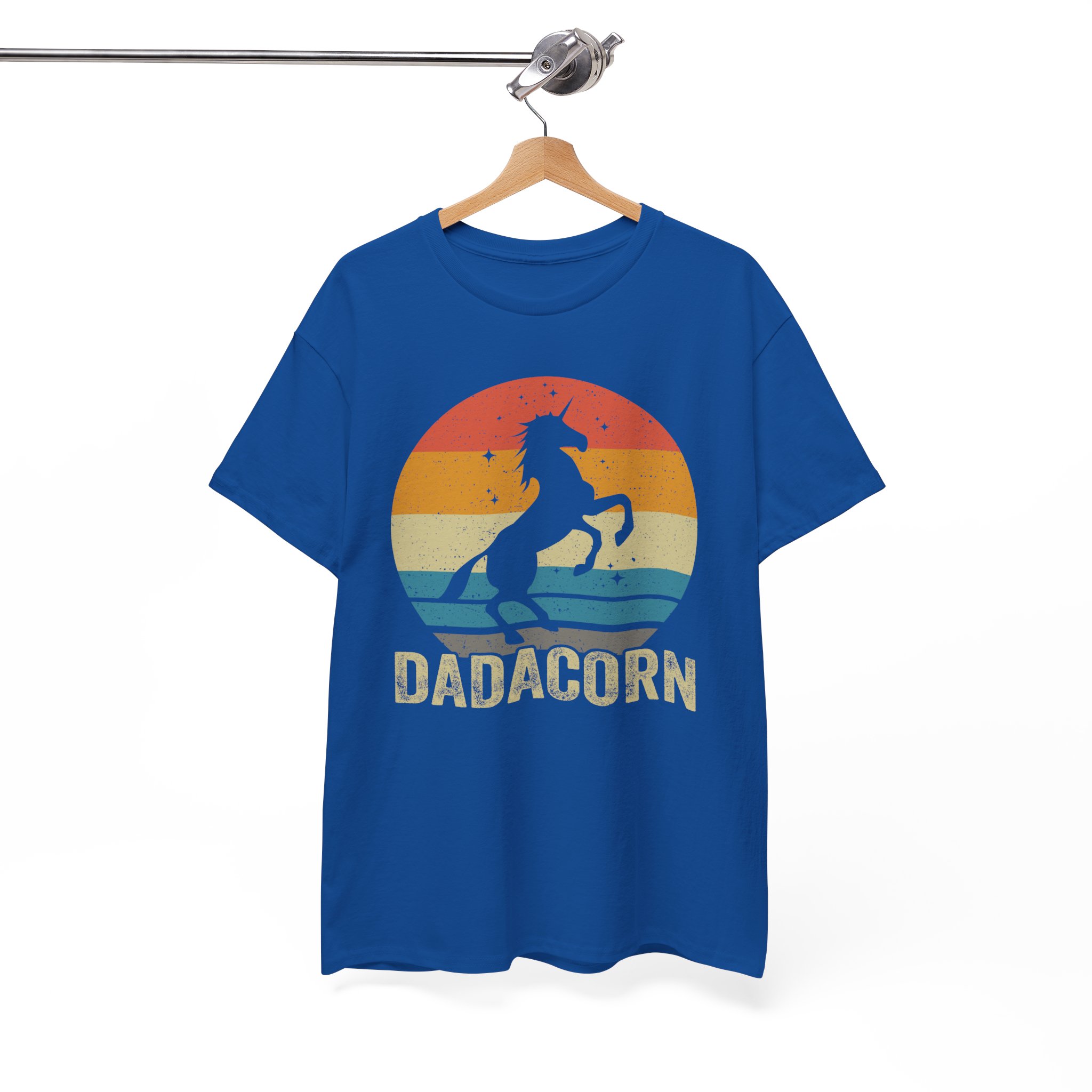 Dadacorn Retro Unicorn Gift T-Shirt For Father’s Day - Image 8