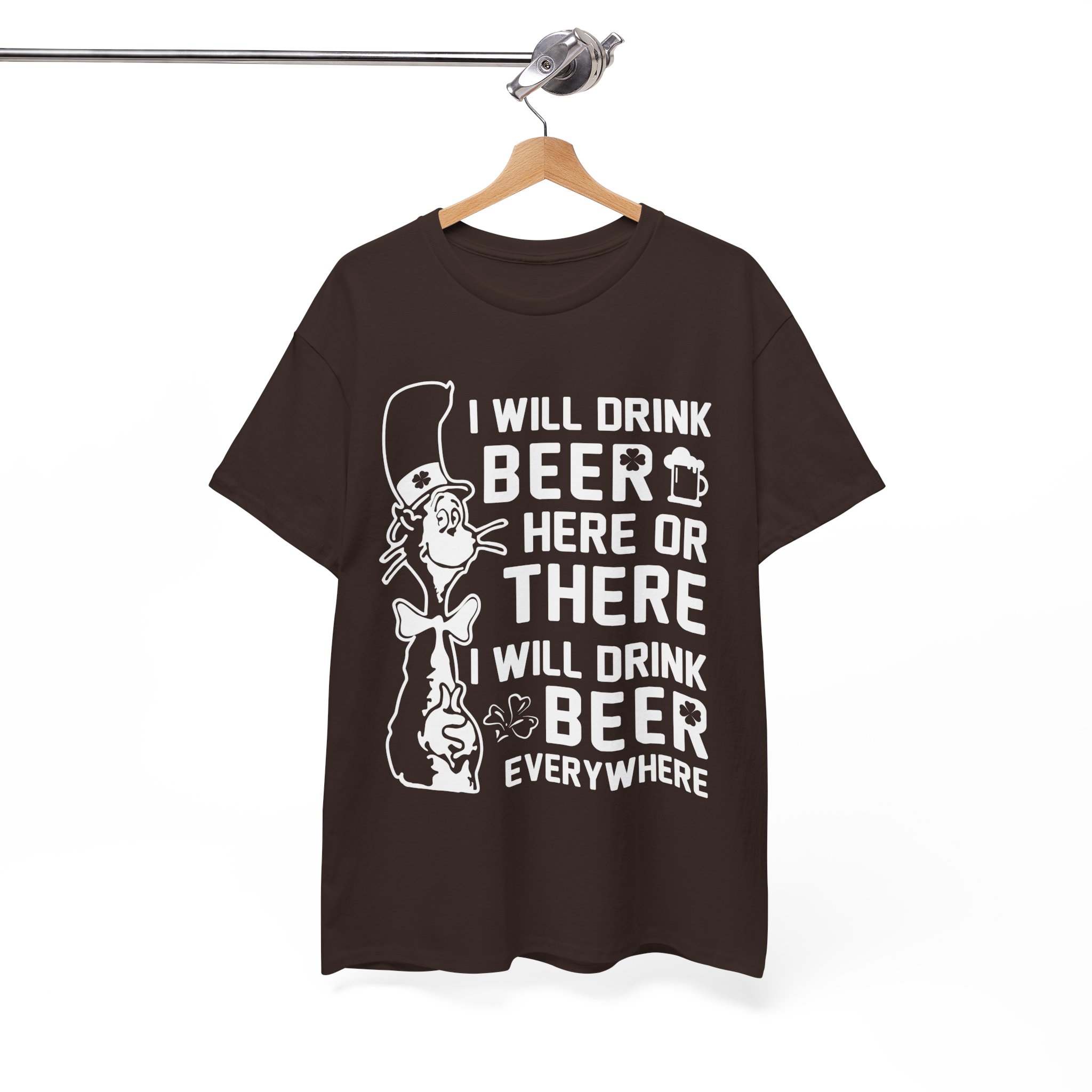 I Will Drink Beer Everywhere Funny T-Shirt - Image 4