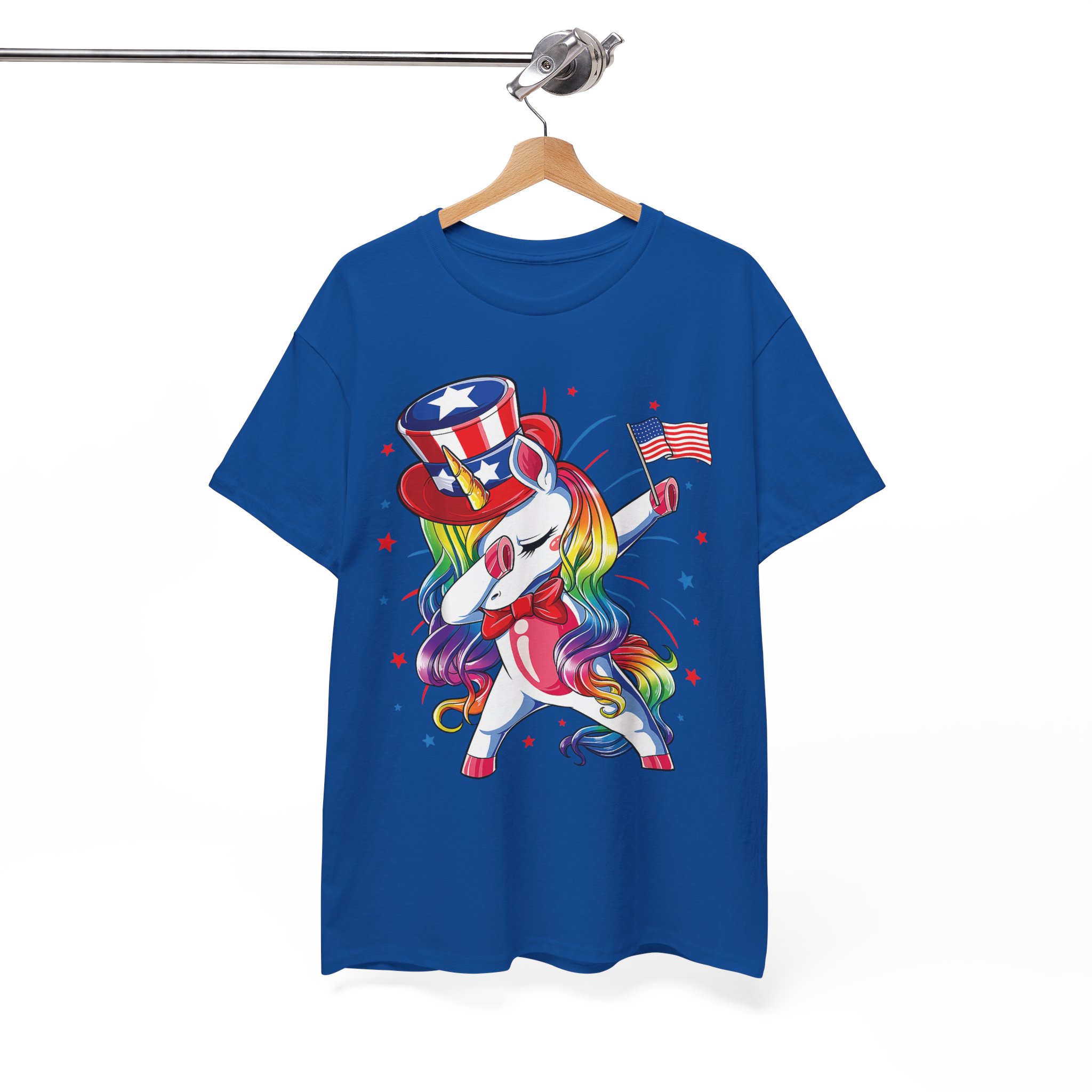 Patriotic Dabbing Unicorn, America 4th of July Shirt - Image 8