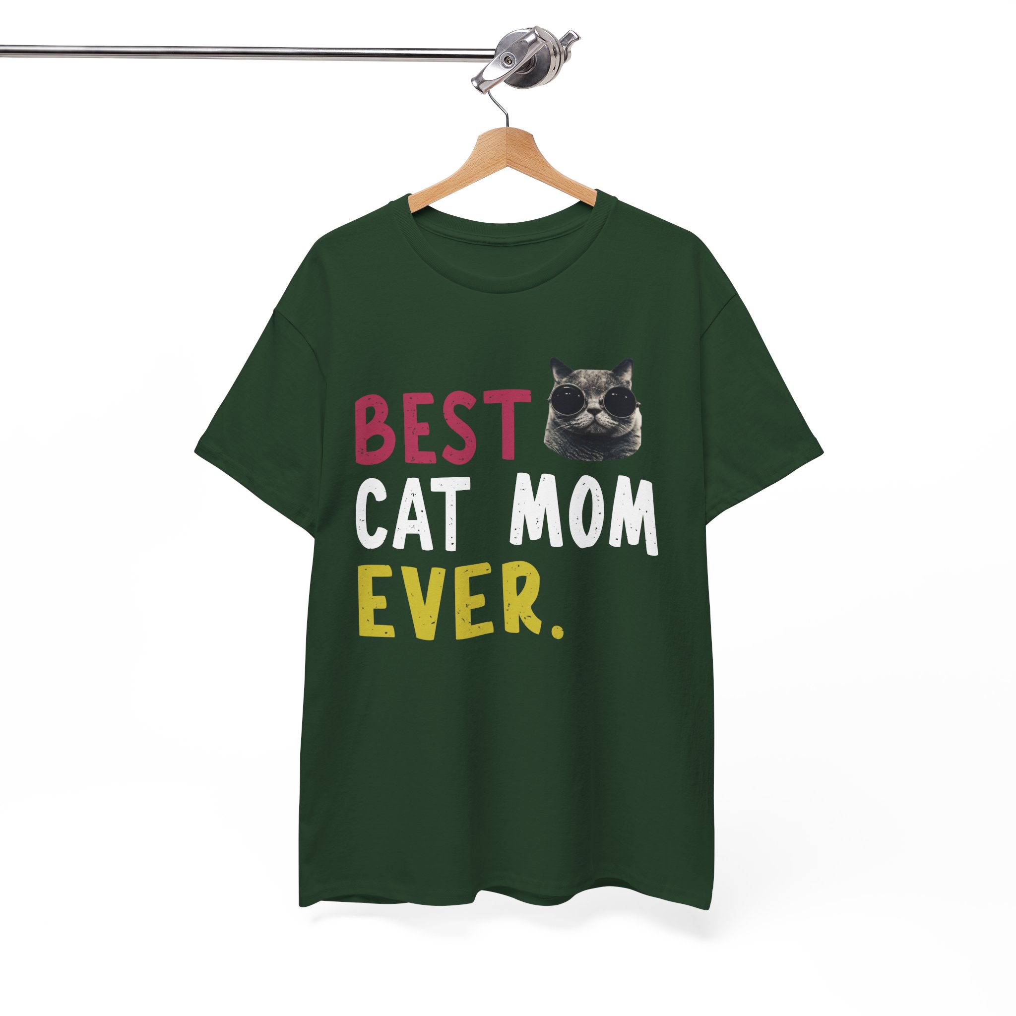 Best Cat Mom Ever Gift T-Shirt - Image 3