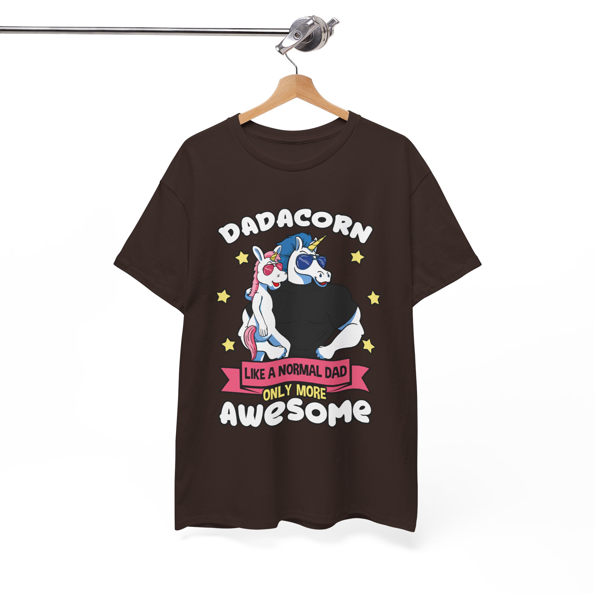Dadacorn Awesome Unicorn Dad Tee for Father’s Day T‑Shirt - Image 5