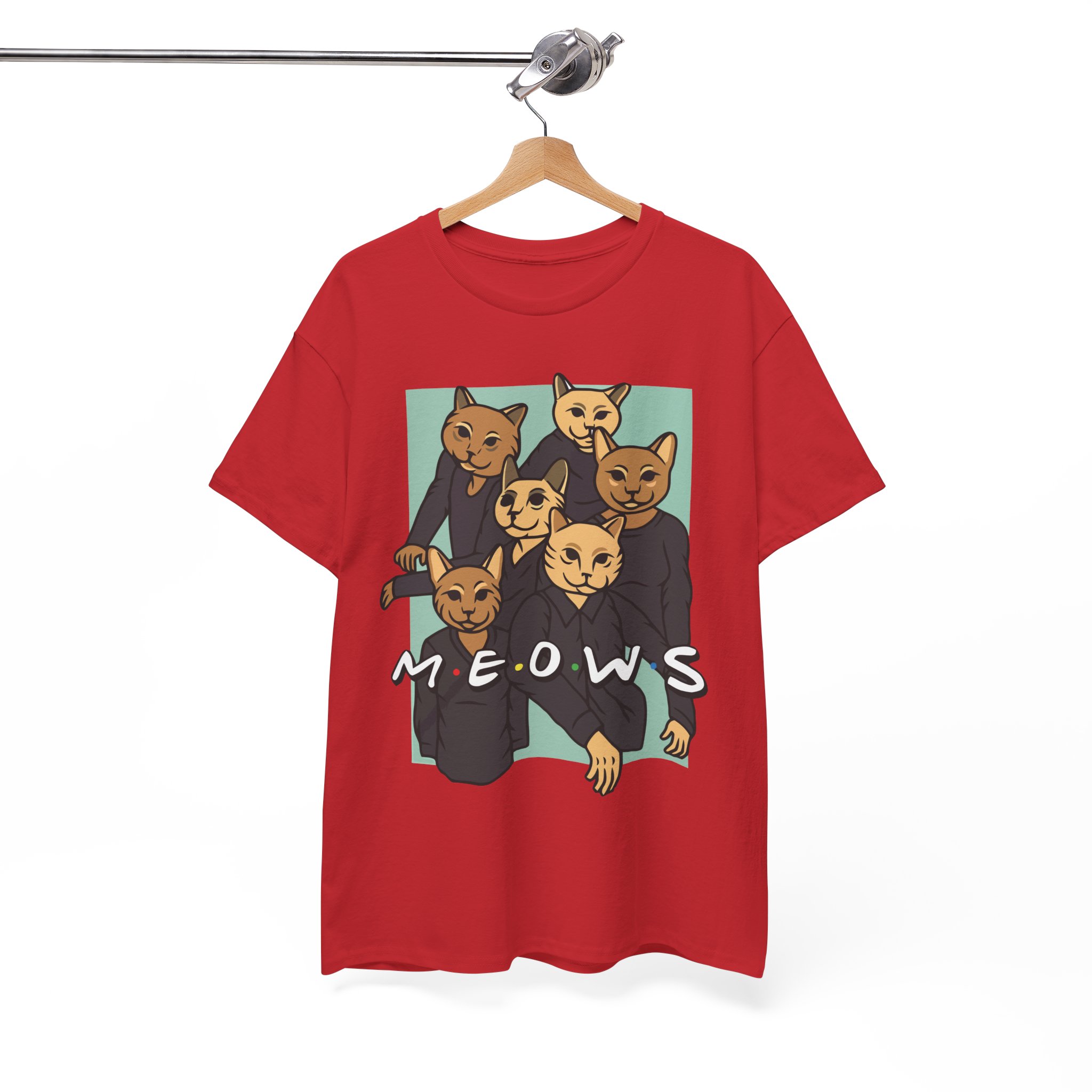 MEOWS Cat Retro T‑Shirt - Image 8
