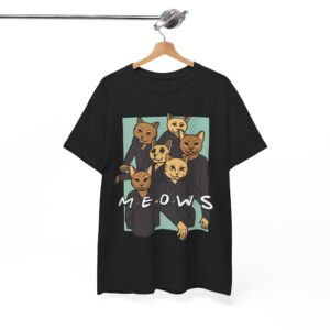 MEOWS Cat Retro T‑Shirt