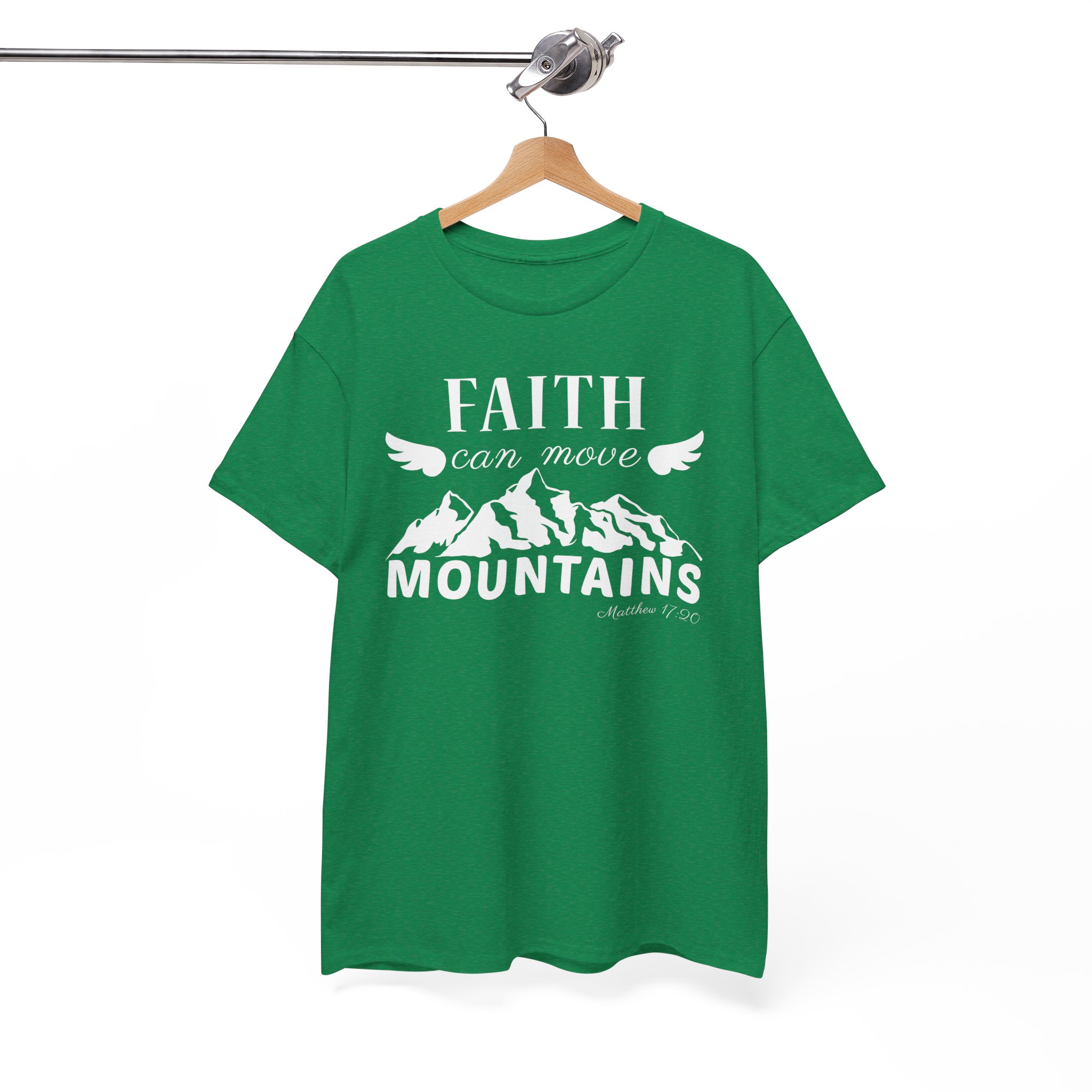 Faith Can Move Mountains Christian Inspirational T-Shirt - Image 5