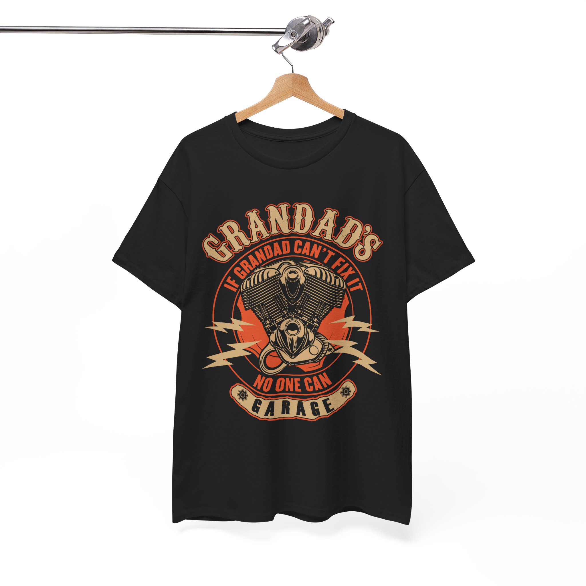 Grandad's Garage Vintage Motorcycle T-Shirt - Image 2