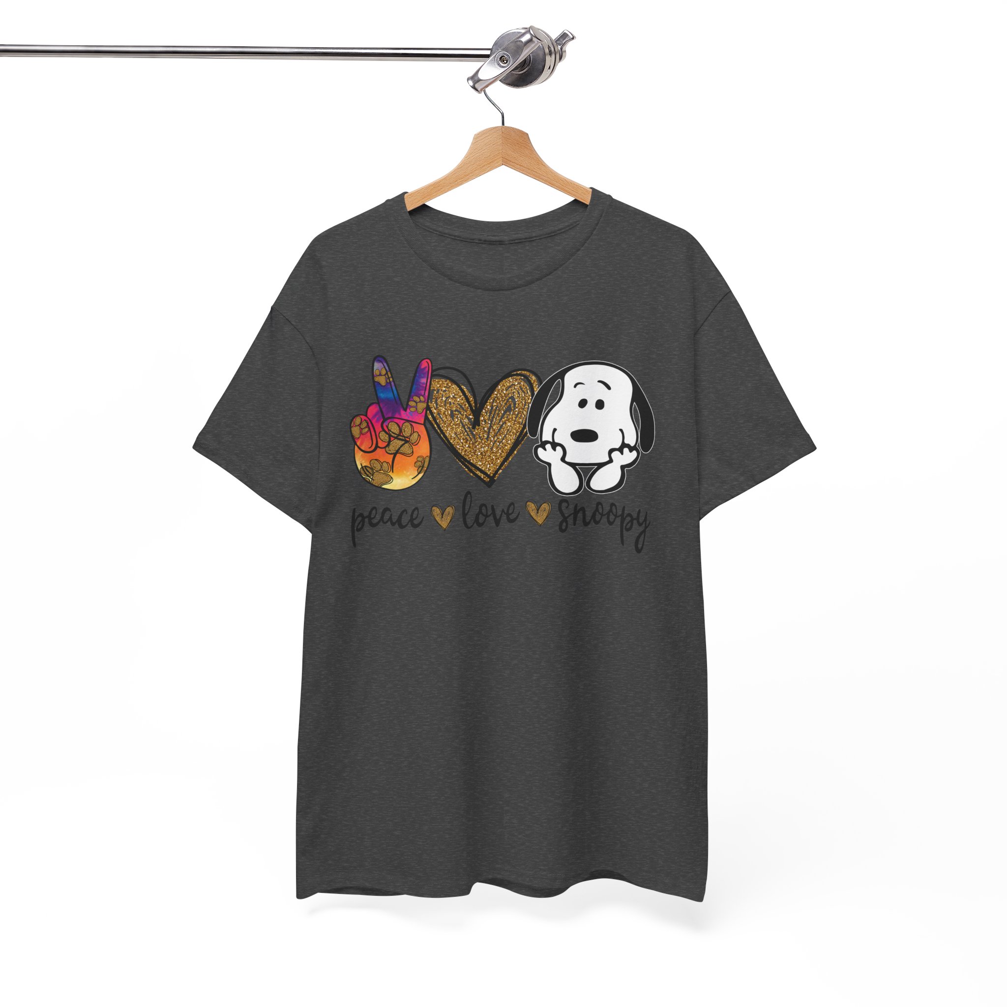 Peace Love Snoopy T-Shirt - Image 5