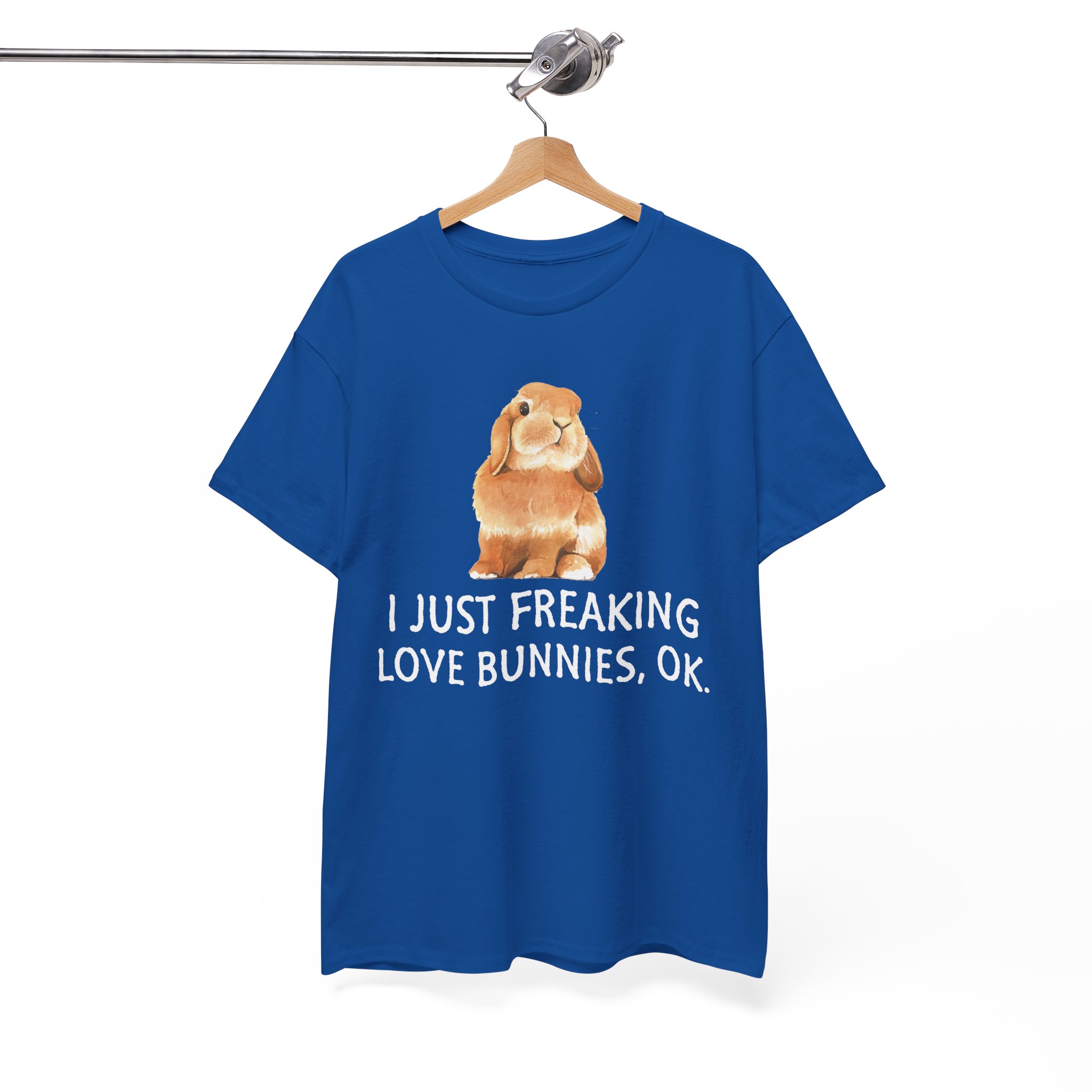 I Just Freaking Love Bunnies Bunny Lover T‑Shirt - Image 7