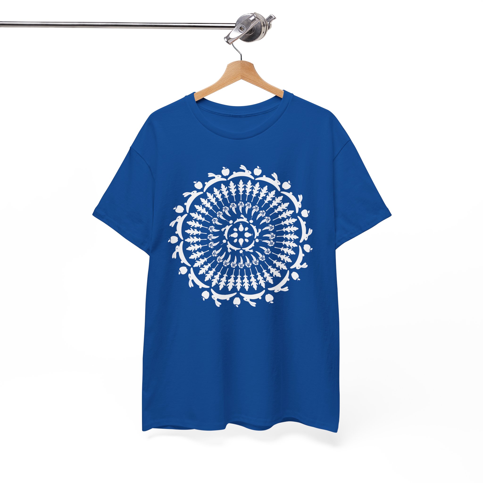 Mandala Floral Easter Bunny T-Shirt - Image 7