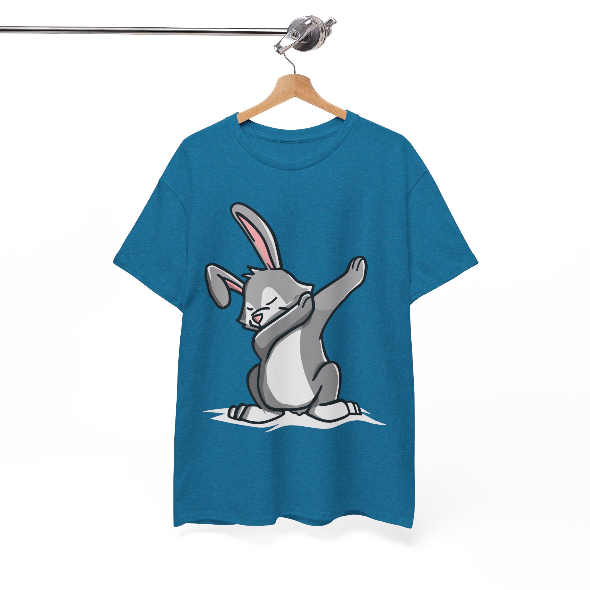 Easter Bunny Dabbing Funny T-Shirt - Image 7