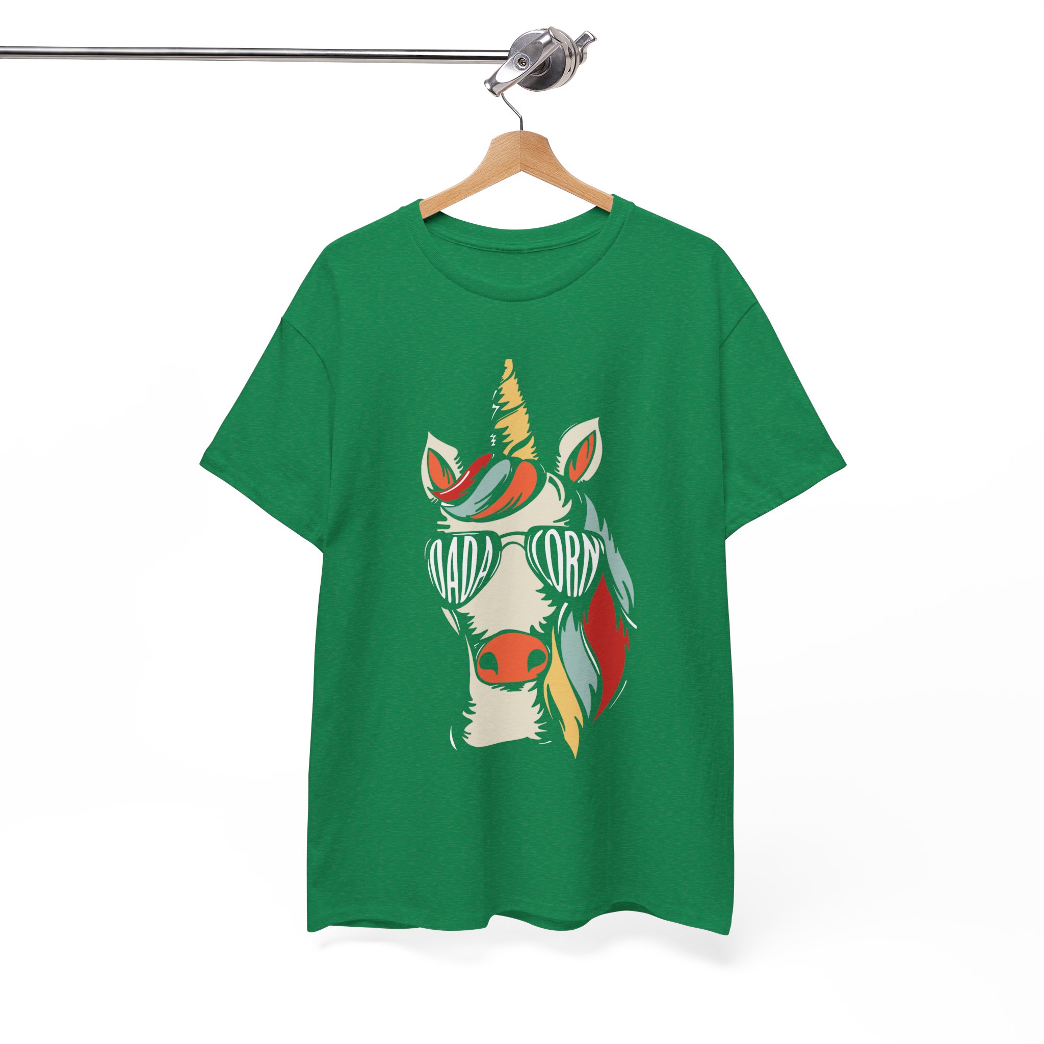 Dad Unicorn Sunglasses Retro T-Shirt - Image 6