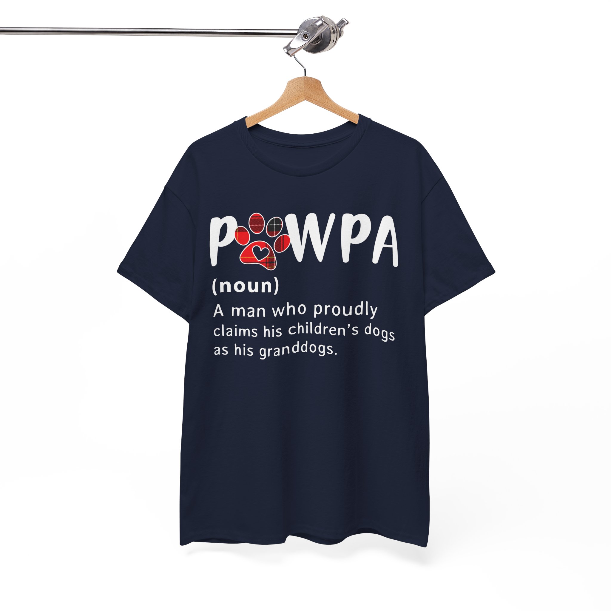 Pawpa Grandpa Dog Dad T-Shirt - Image 8