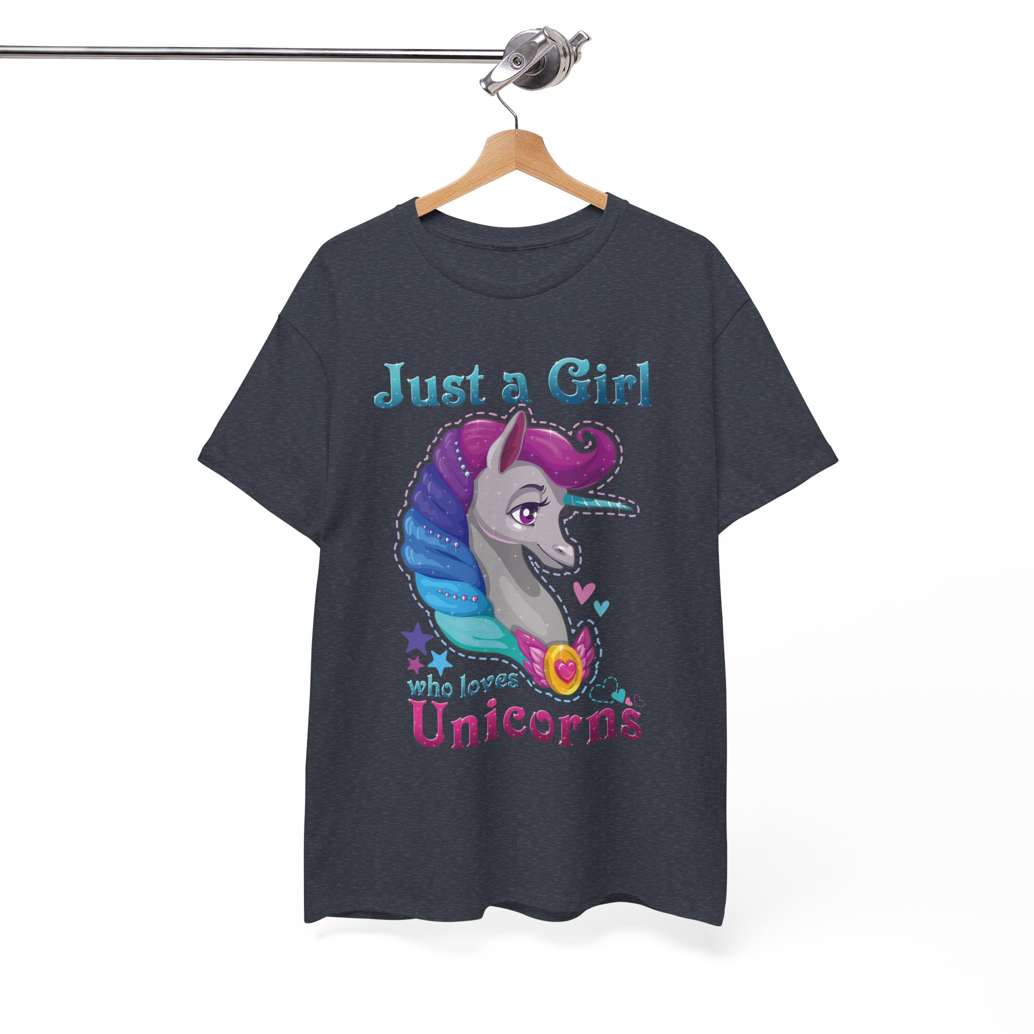 Just a Girl Who Loves Unicorns T-Shirt - Image 9