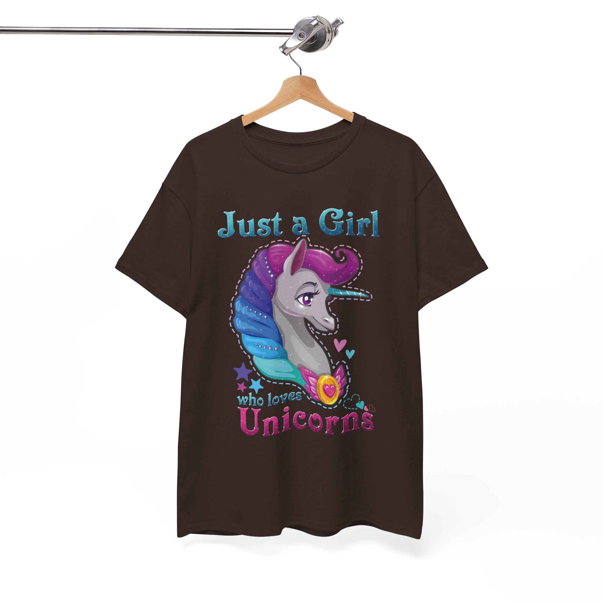 Just a Girl Who Loves Unicorns T-Shirt - Image 4