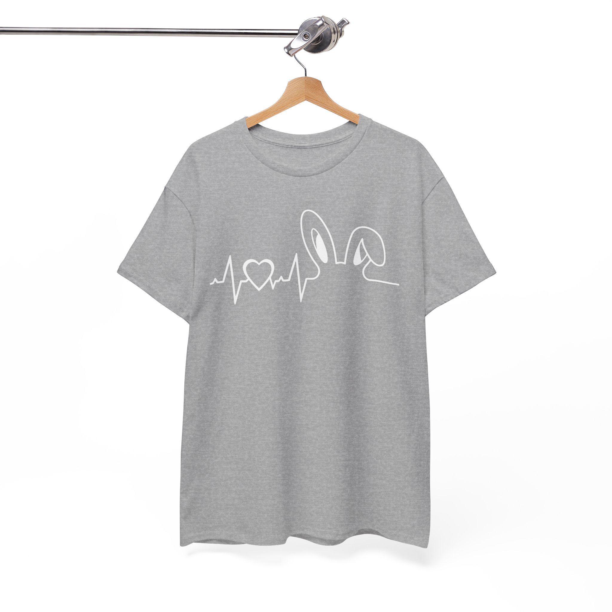 Bunny Heartbeat T‑Shirt for Pet Lover Tee - Image 4
