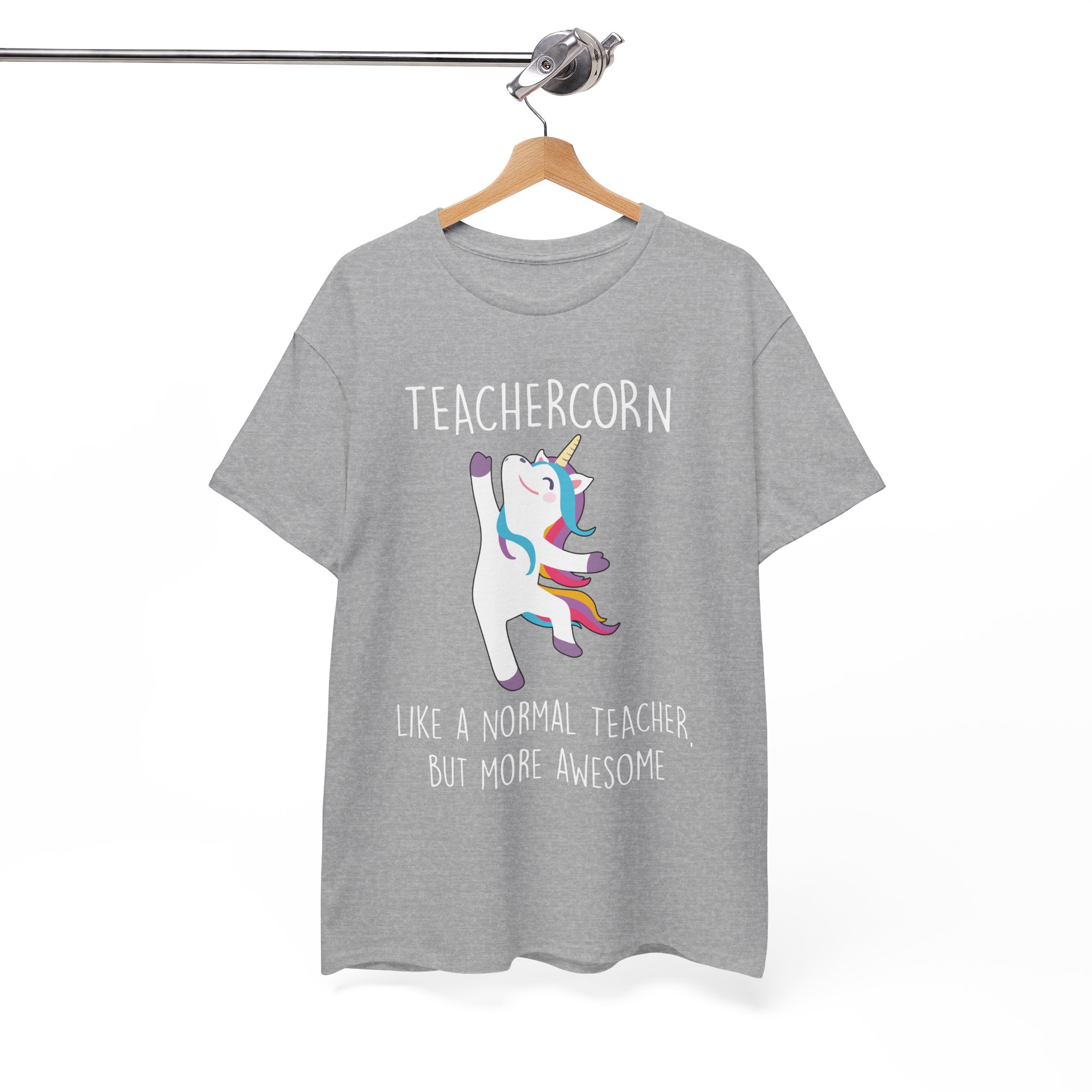 Like a Normal Teacher but More Awesome Unicorn T-Shirt - Image 3
