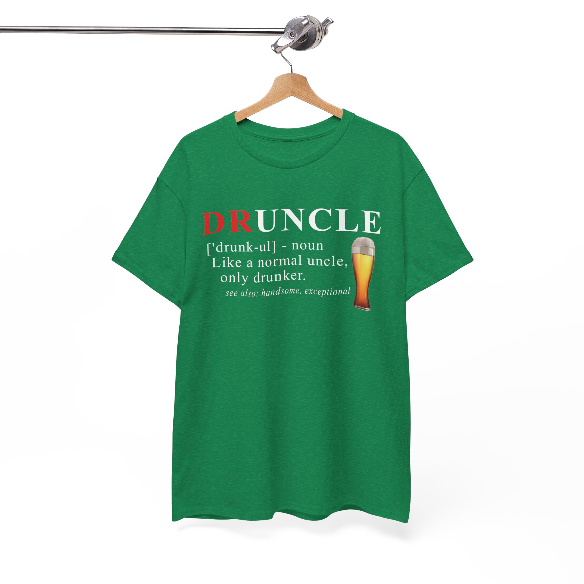 Druncle Definition Funny Beer Lover Uncle T-Shirt - Image 7