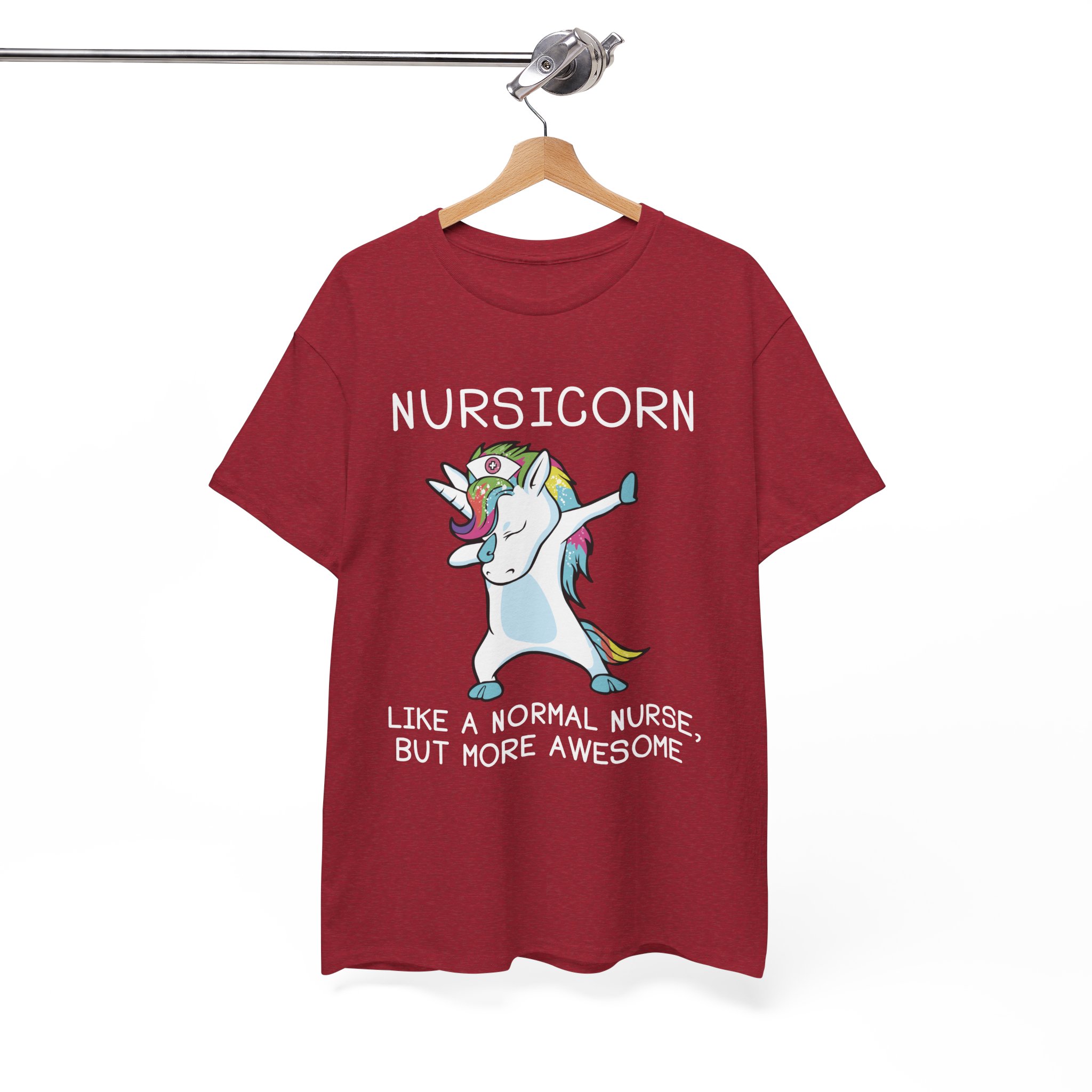 Nursicorn Awesome Unicorn Nurse T-Shirt - Image 12