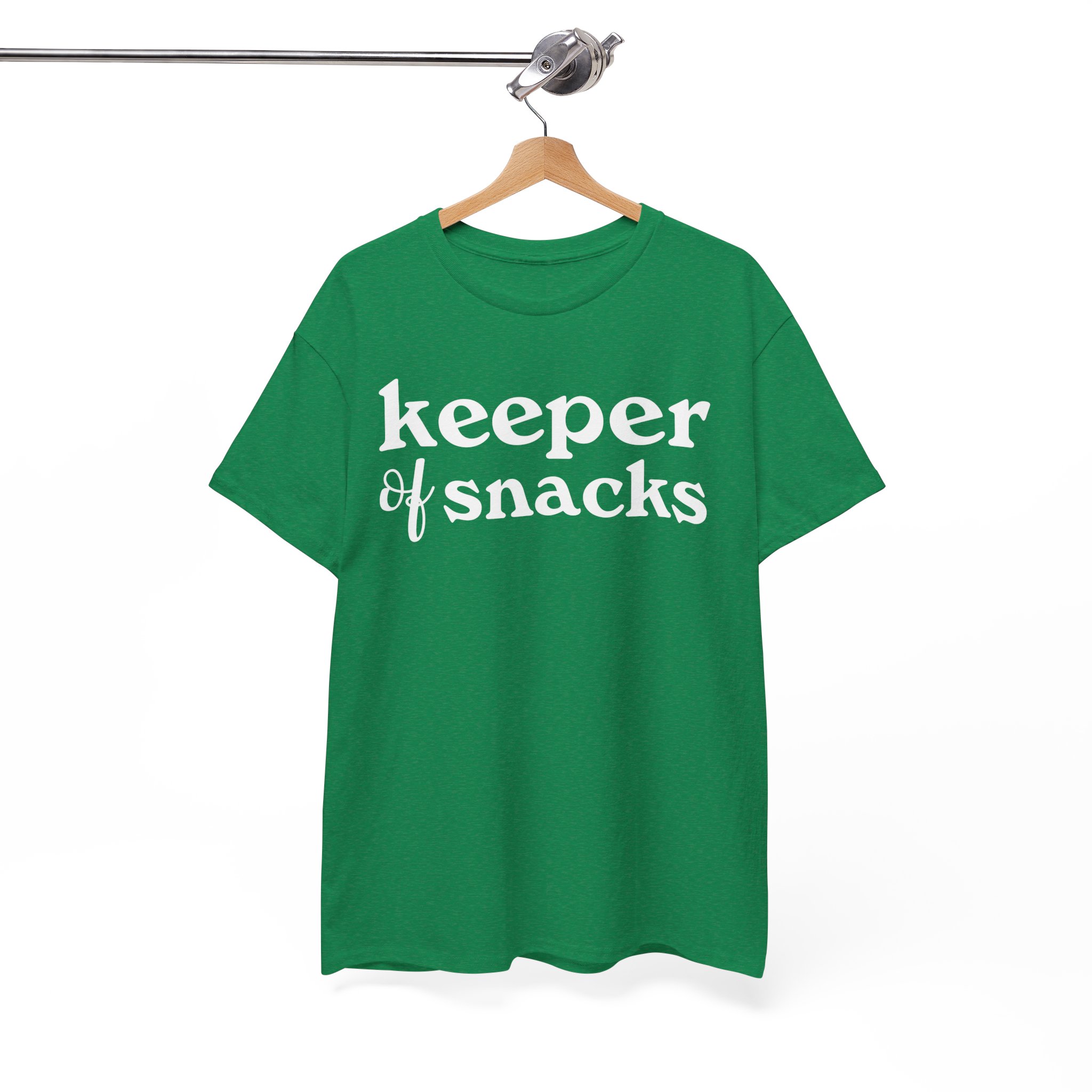 Keeper of Snacks Funny Snack Lover Tee - Image 5