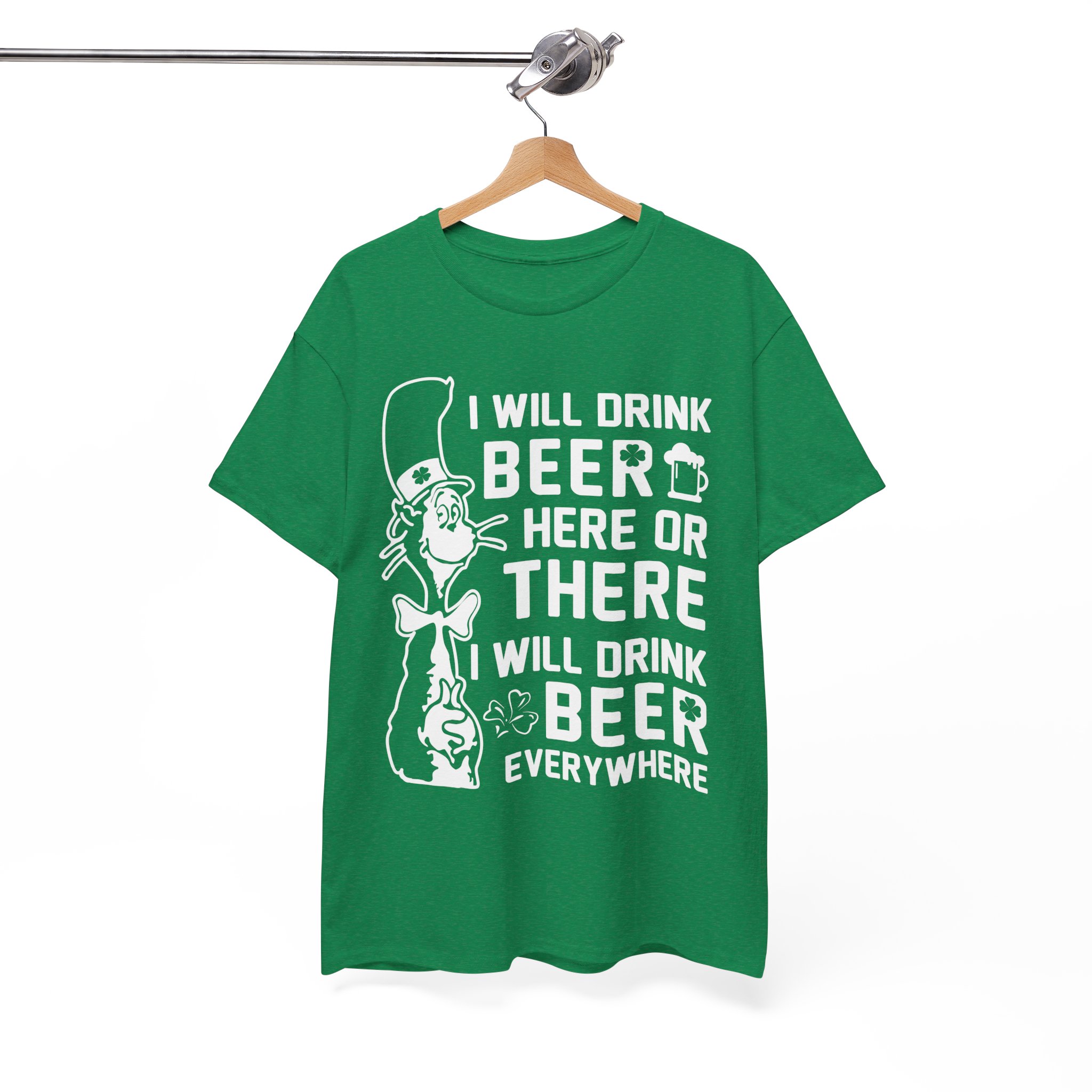 I Will Drink Beer Everywhere Dr. Seuss Parody Tee