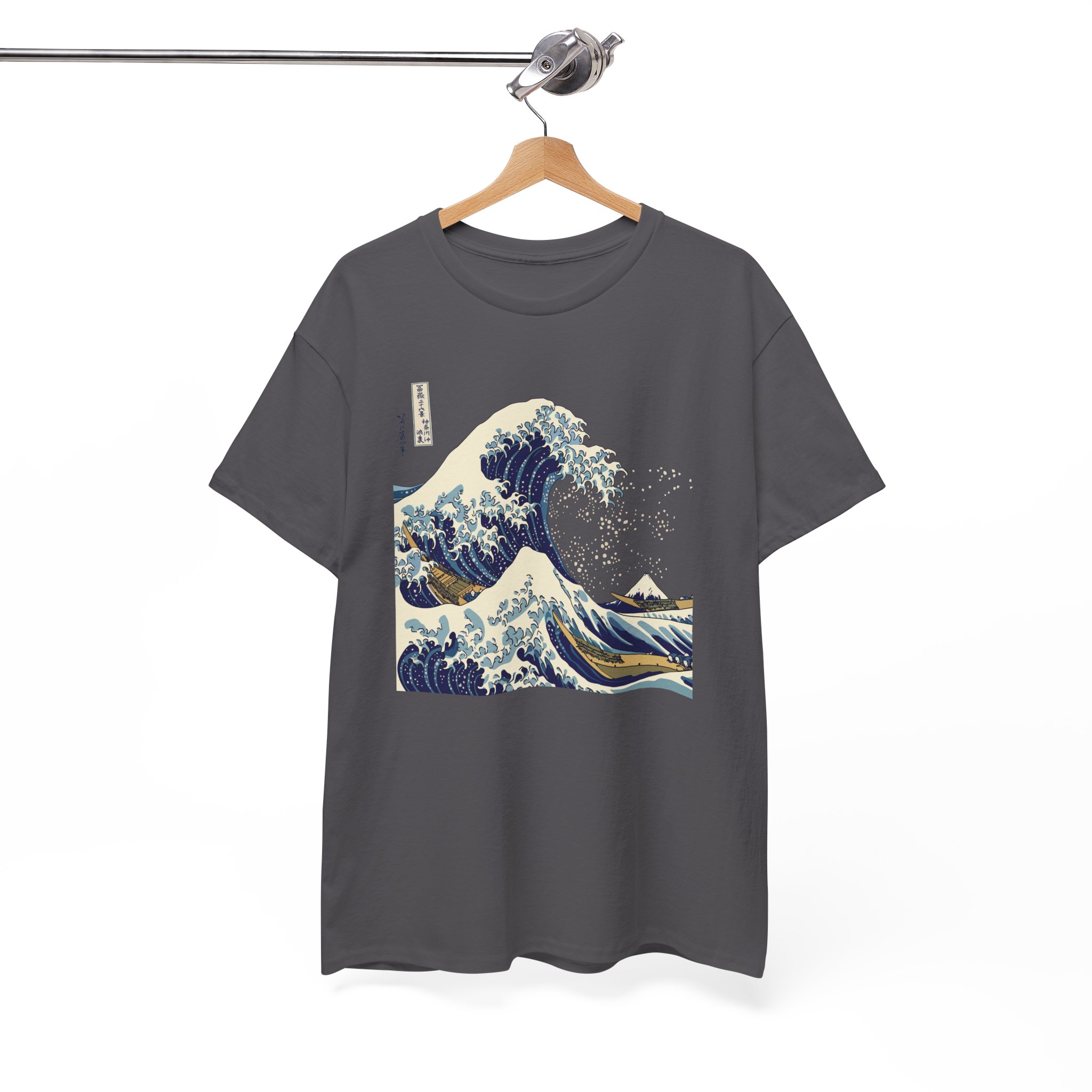 Great Wave Off Kanagawa Japanese T-Shirt - Image 10