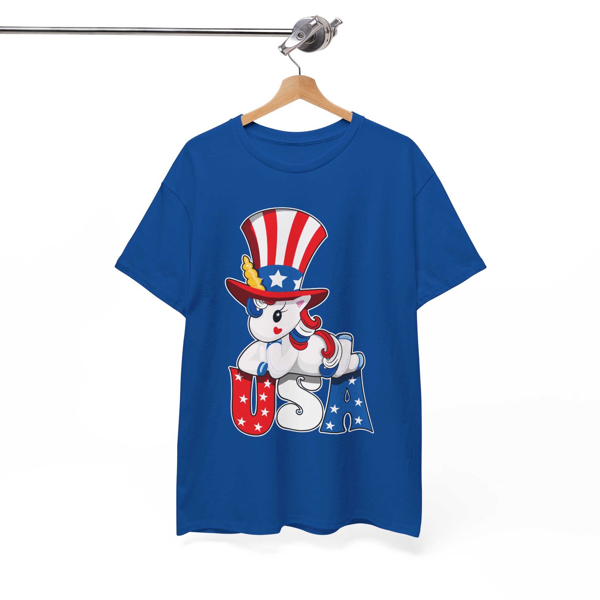 Unicorn Wears Sam Hat Patriotic 4th of July T-Shirt - Image 9