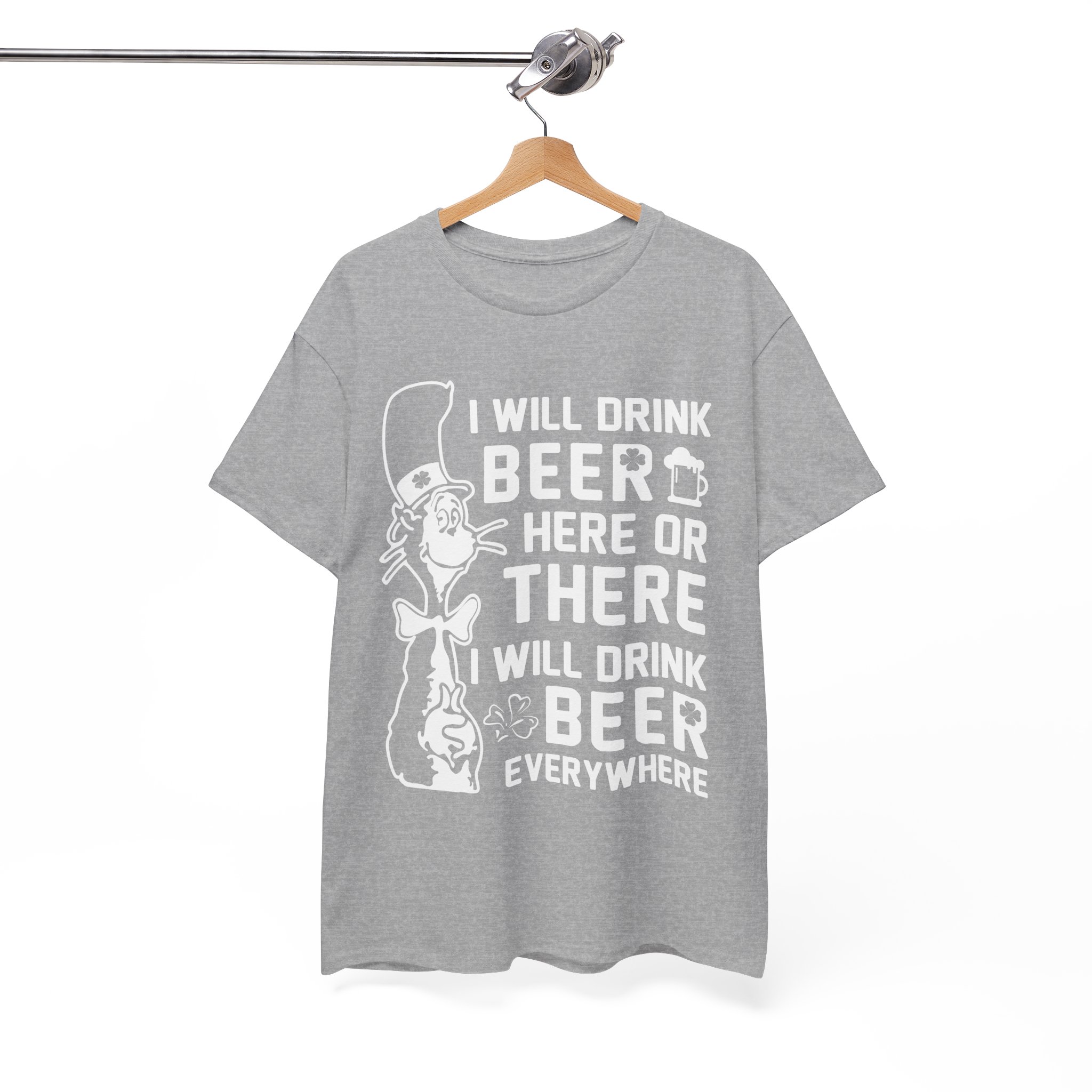 I Will Drink Beer Everywhere Funny T-Shirt - Image 3