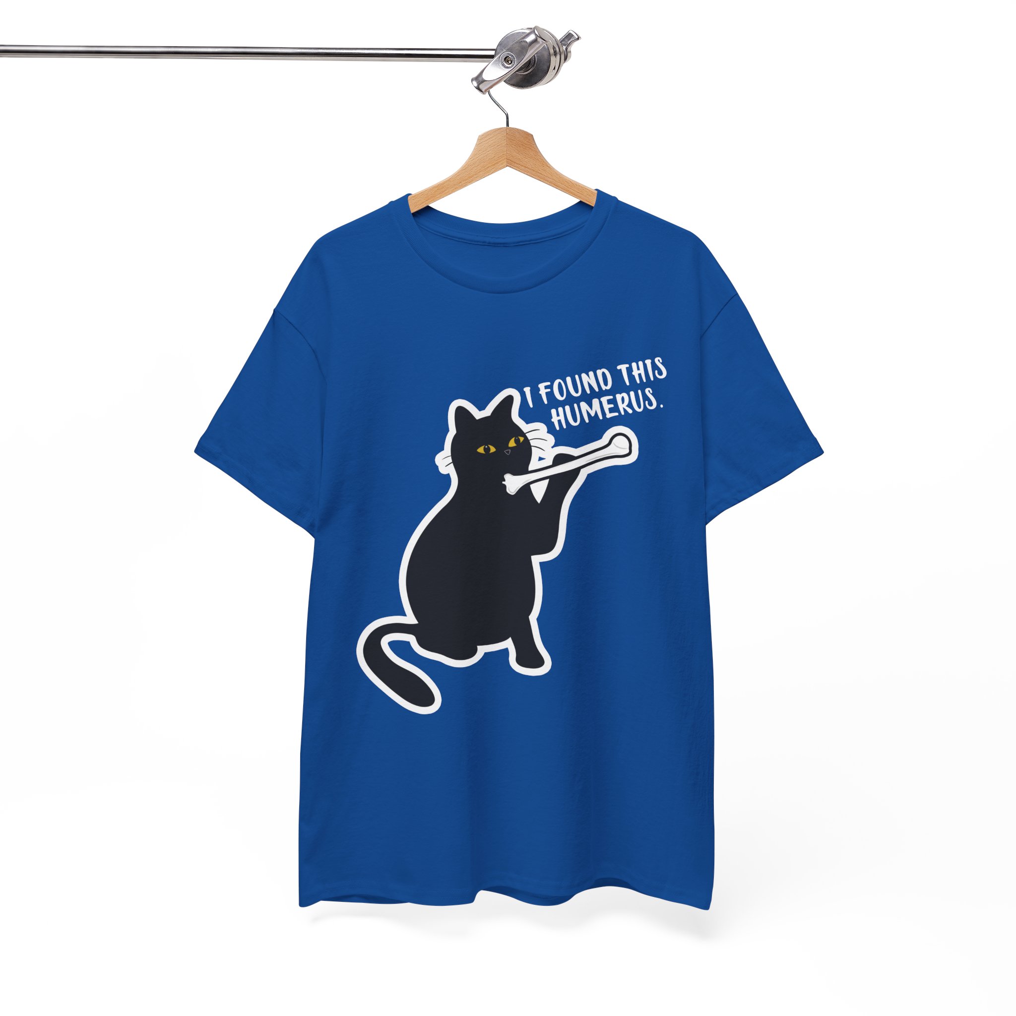 I Found This Humerus Funny Cat Anatomy Skeleton T-Shirt - Image 7