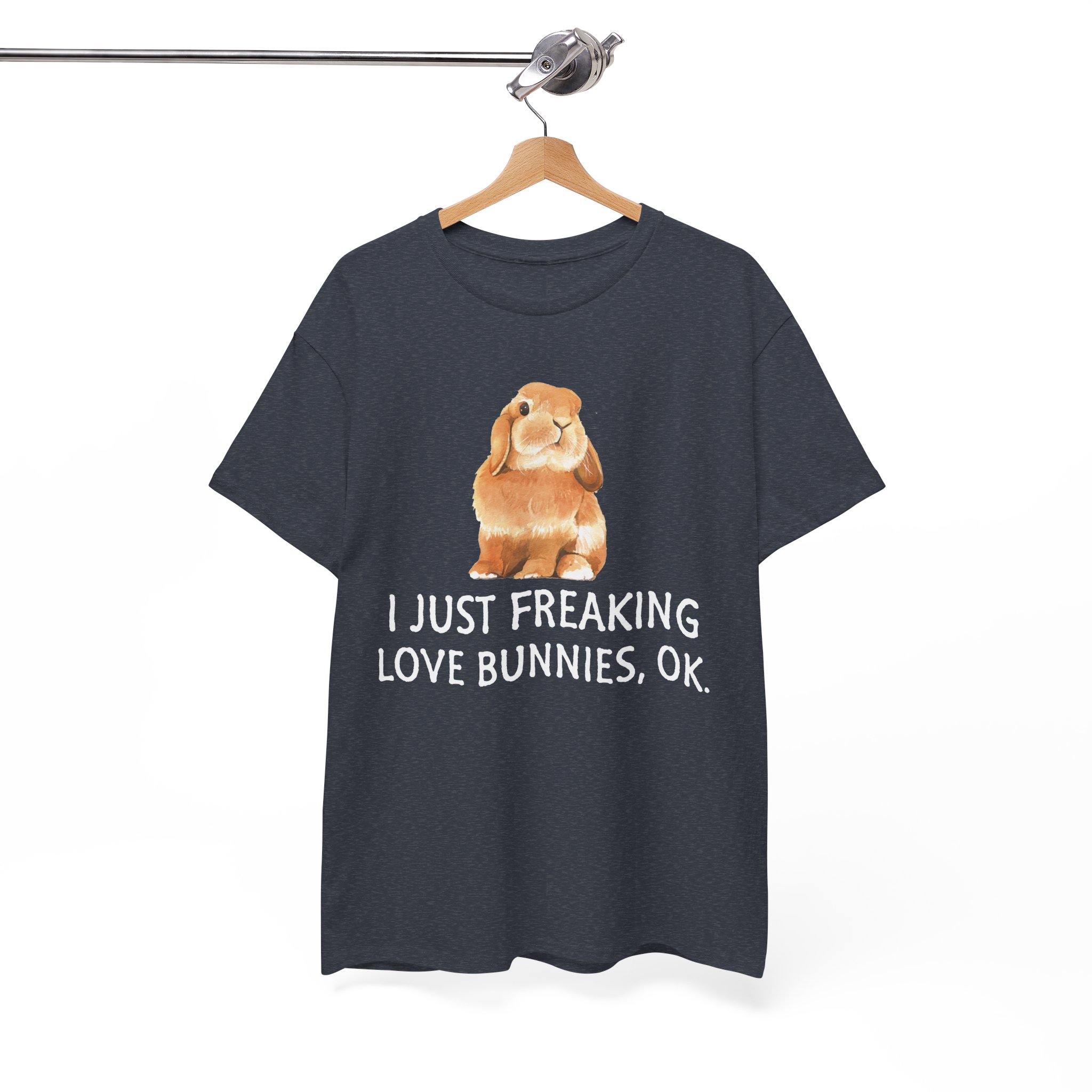 I Just Freaking Love Bunnies Bunny Lover T‑Shirt - Image 9