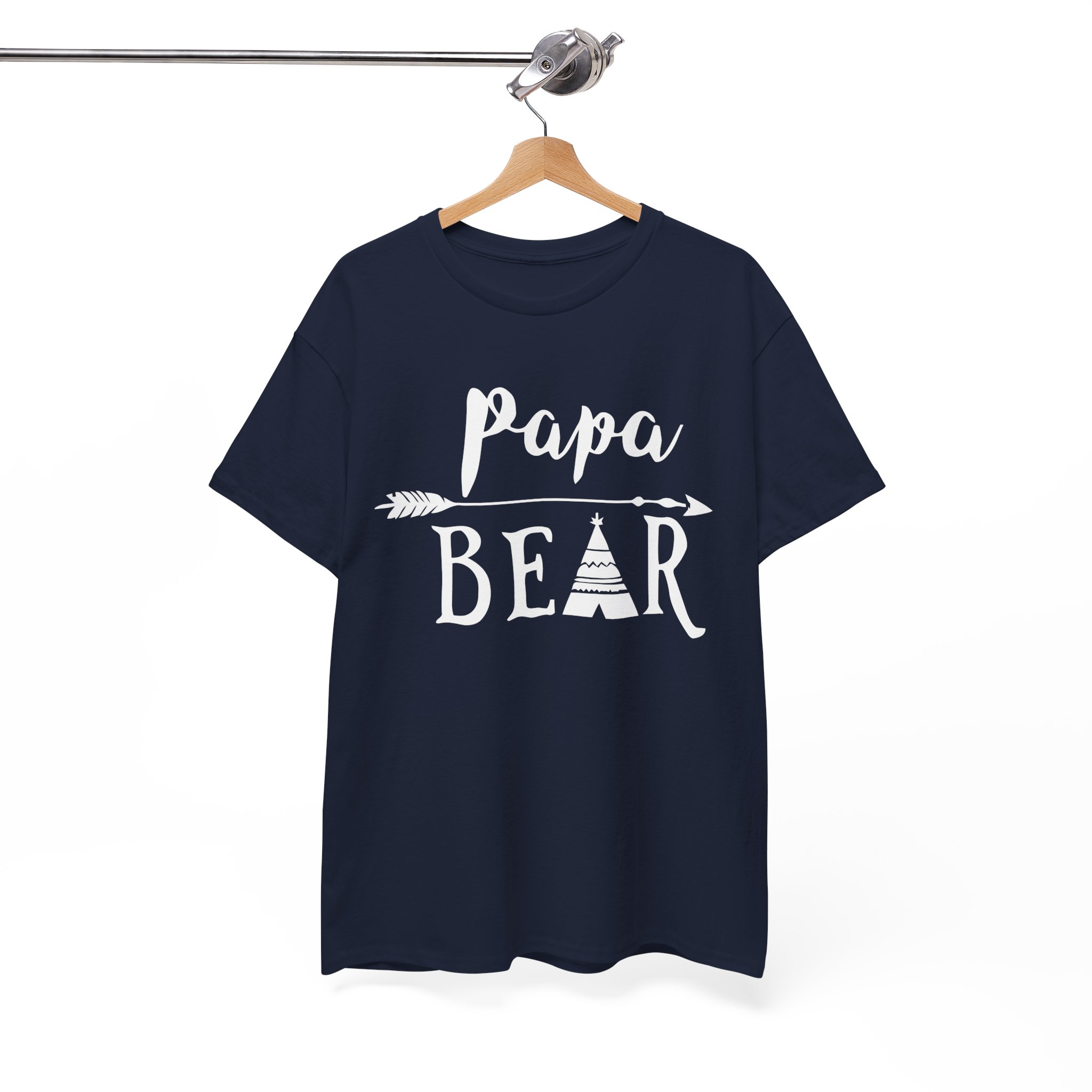 Papa Bear Father's Day Gift T-Shirt - Image 11
