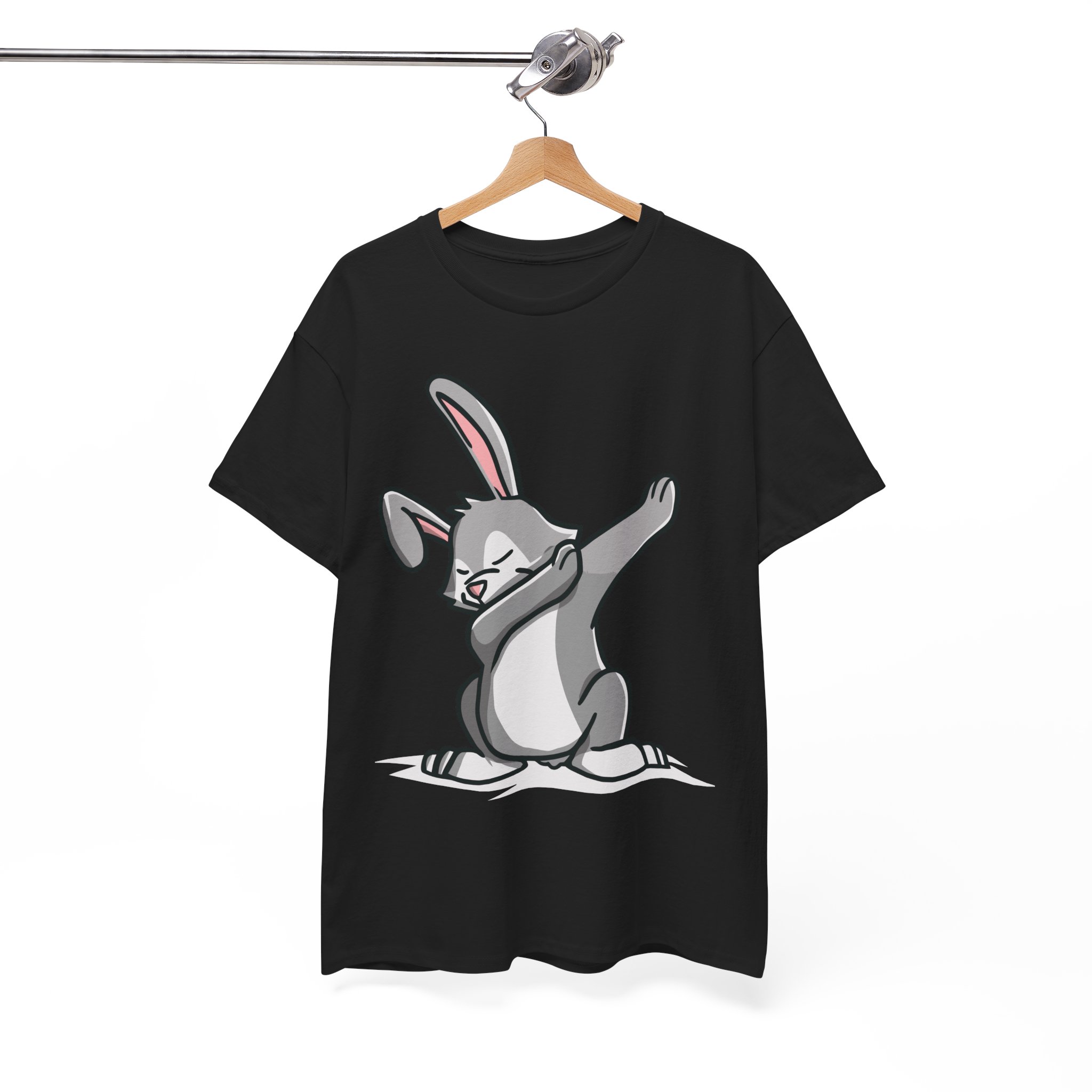 Easter Bunny Dabbing Funny T-Shirt - Image 3