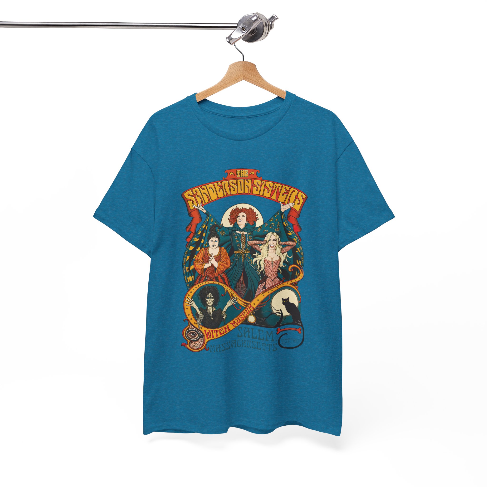Witches of Sanderson Sisters Retro Halloween Spellbound T-Shirt - Image 8