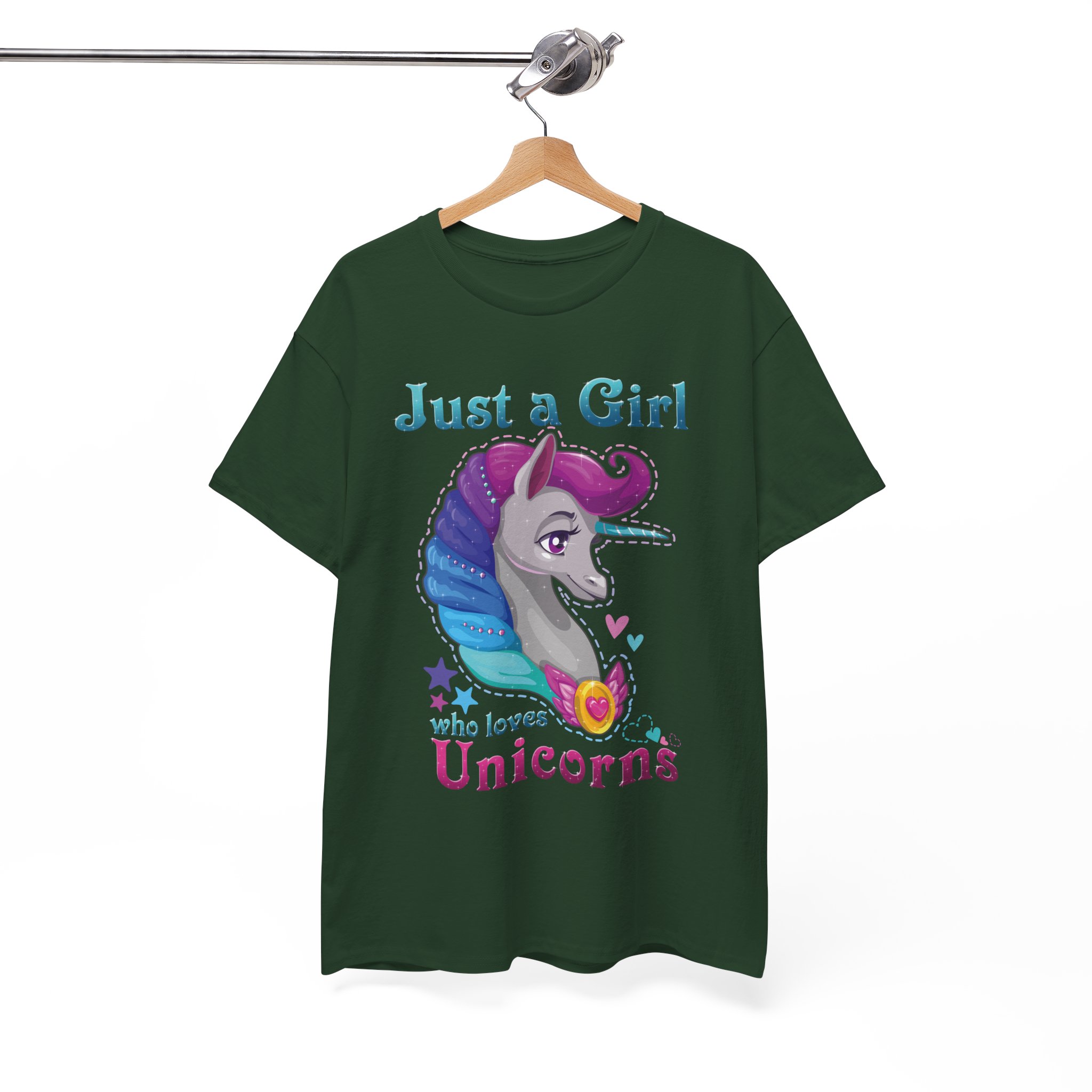 Just a Girl Who Loves Unicorns T-Shirt - Image 5