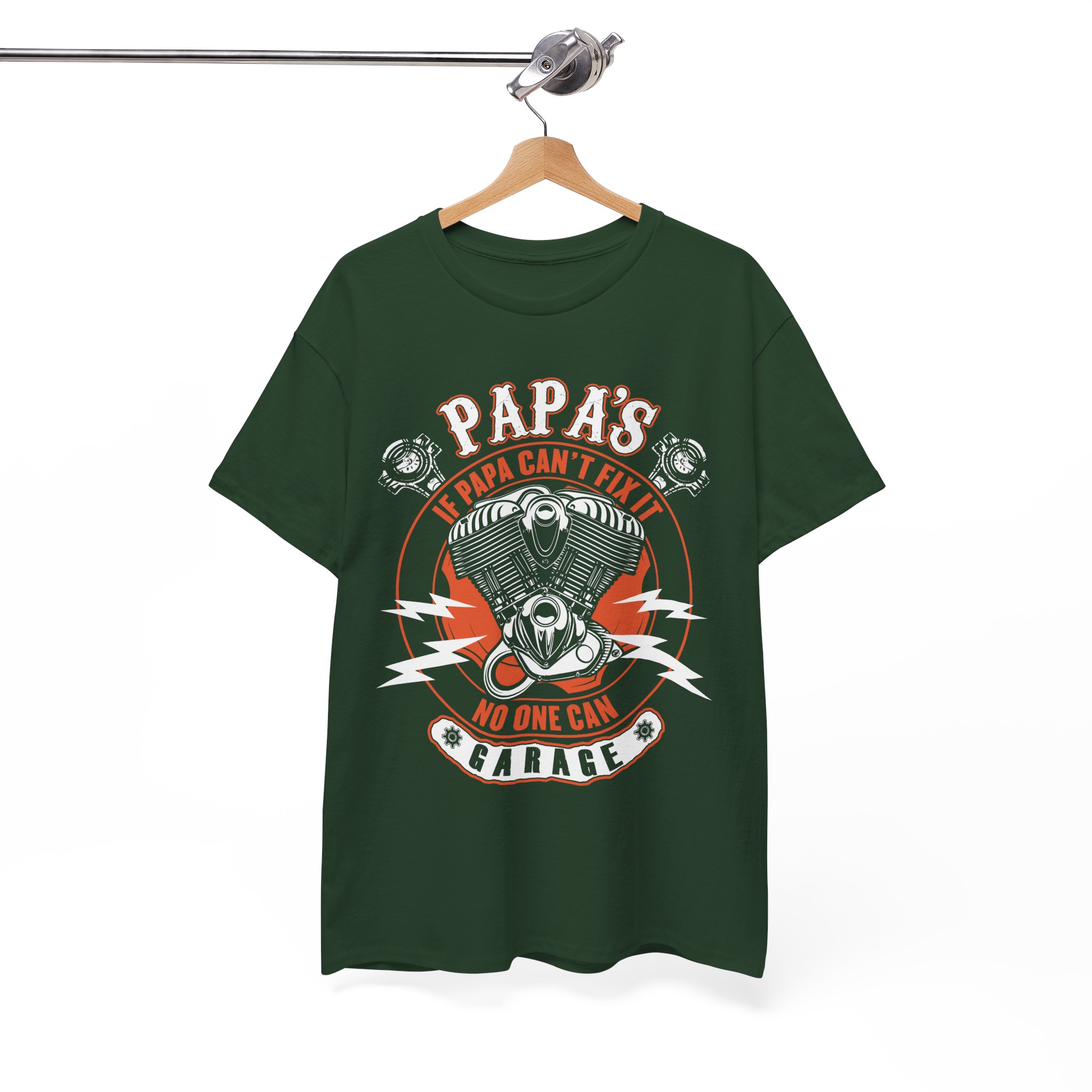 Papa's Garage Vintage Mechanic T-Shirt - Image 4