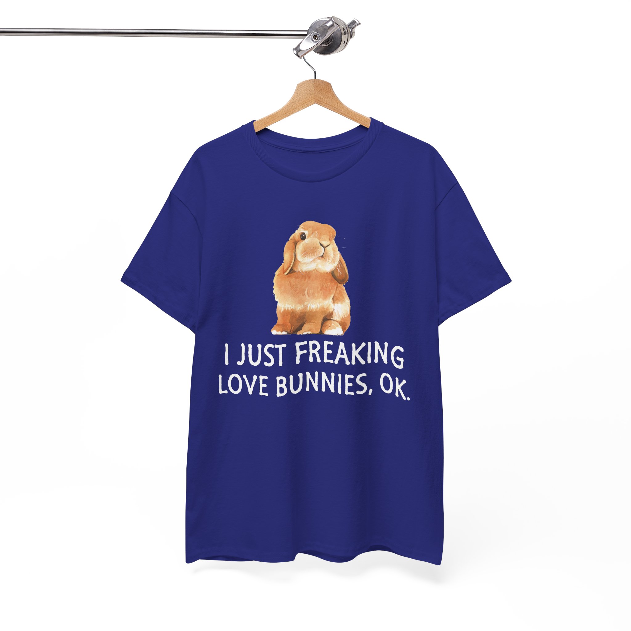 I Just Freaking Love Bunnies Bunny Lover T‑Shirt - Image 10