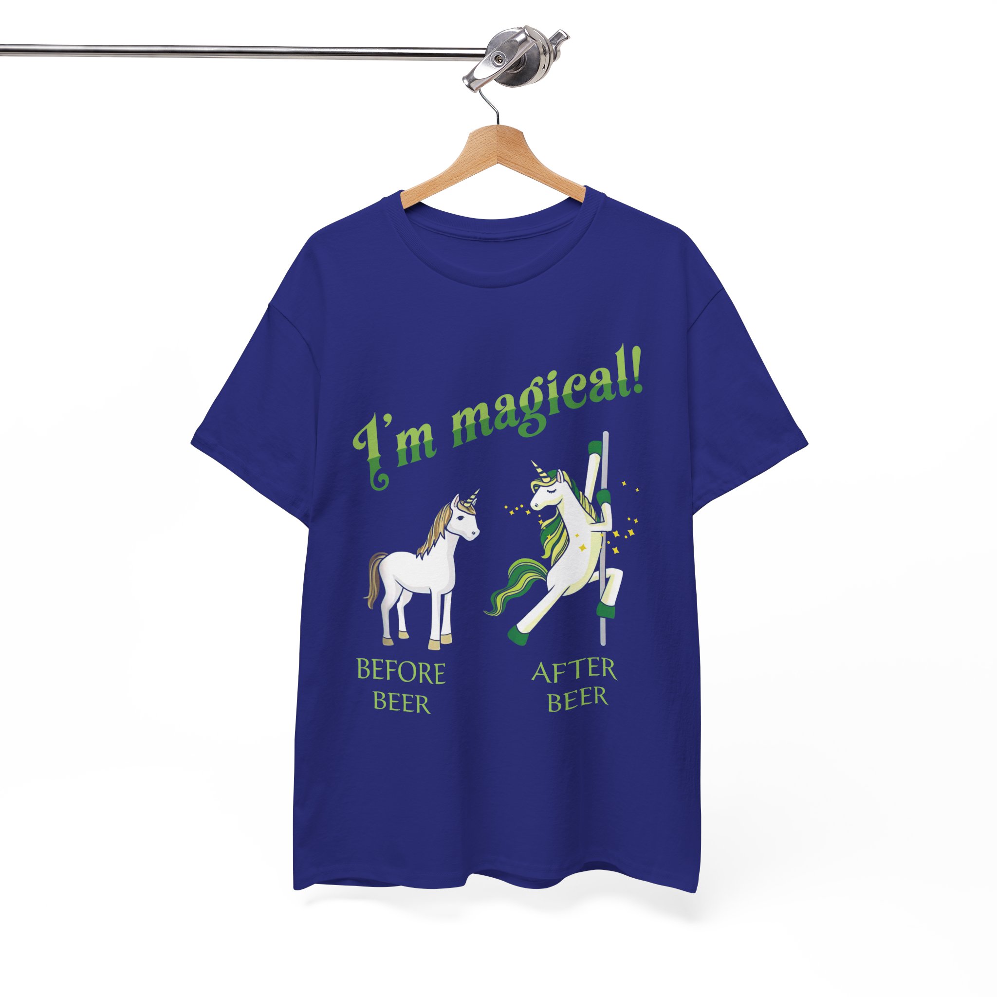 I’m Magical! Before Beer After Beer Unicorn T‑Shirt - Image 9