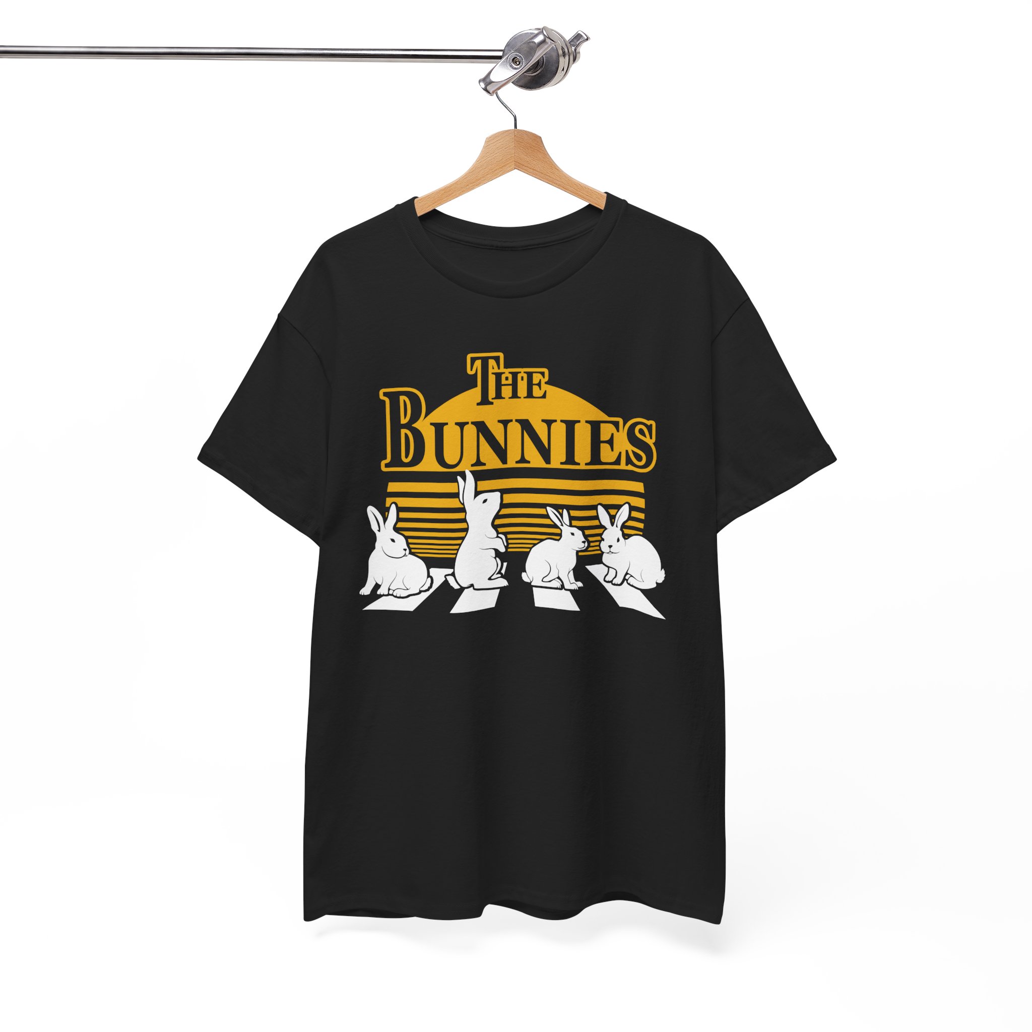 The Beatles Bunnies Crosswalk Funny T-Shirt - Image 3