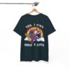Cute Rainbow Unicorn Witch “Yes, I Can Drive a Stick” Funny Halloween Tee