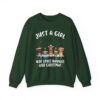 Just A Girl Who Loves Bunnies And Christmas Sweatshirt