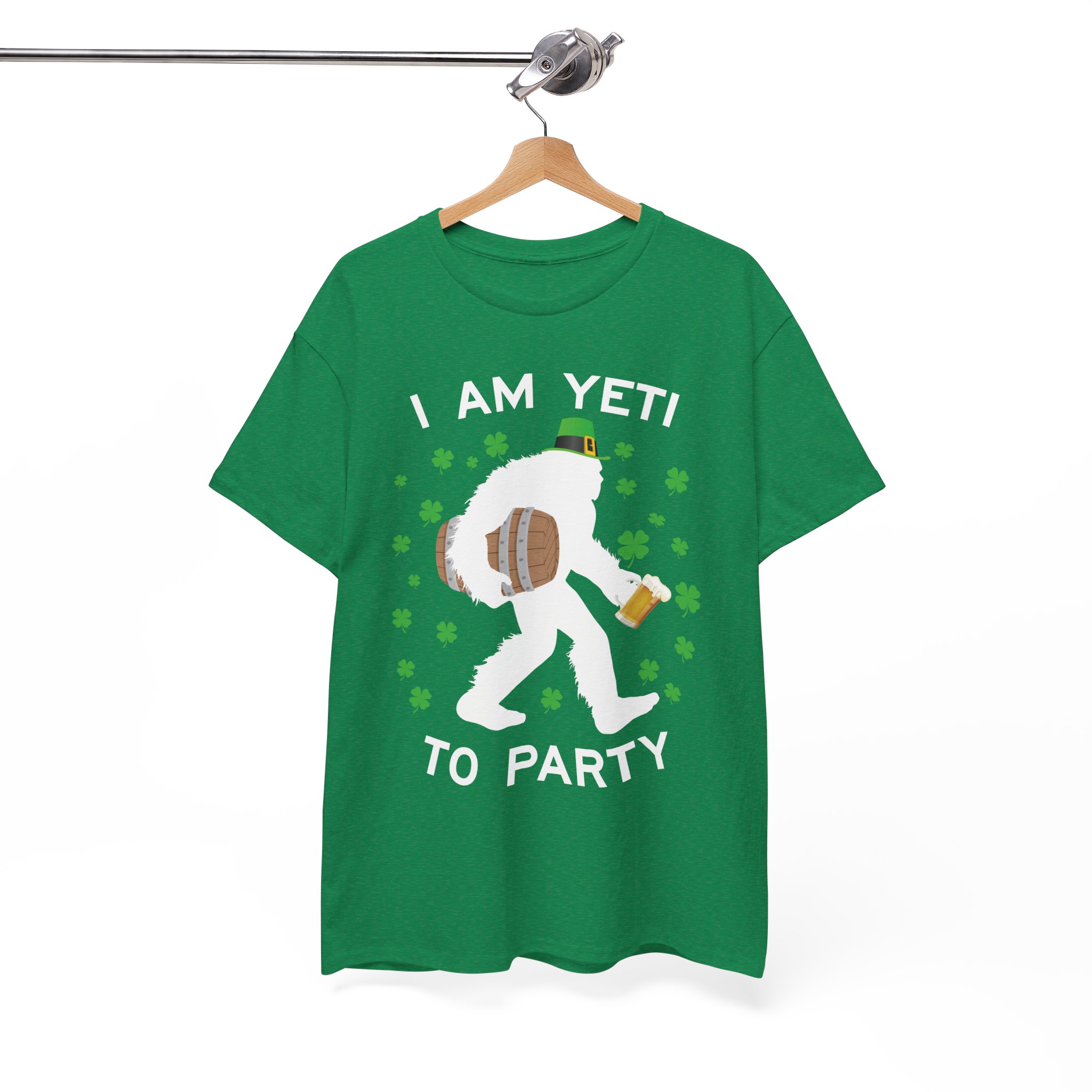 I Am Yeti to Party T-Shirt - St. Patrick’s Day Party Beer Yeti Tee