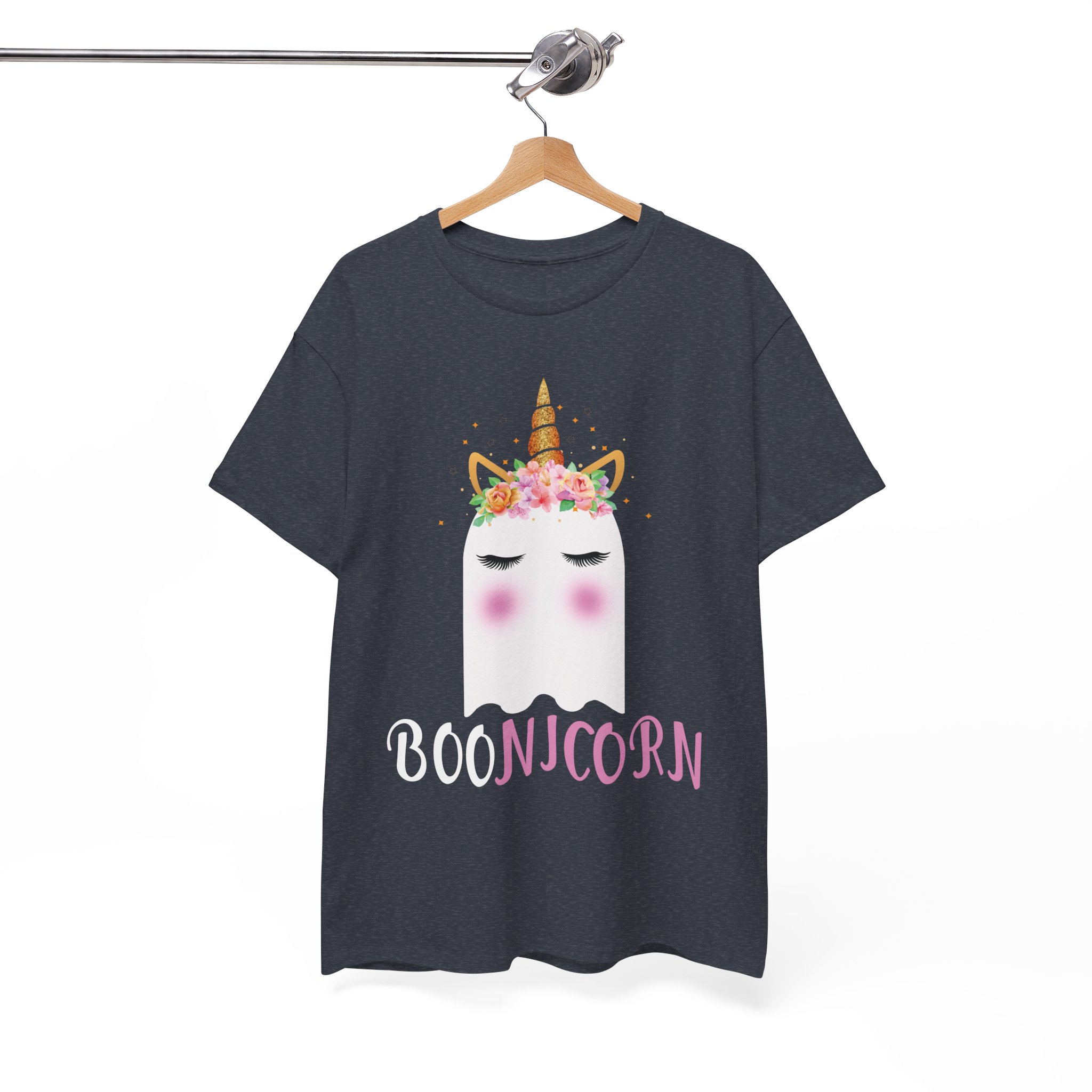Boonicorn T-Shirt - Cute Ghost Unicorn Halloween Tee - Image 9