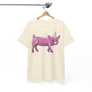 Funny Mythical Pink Pig Unicorn T-Shirt