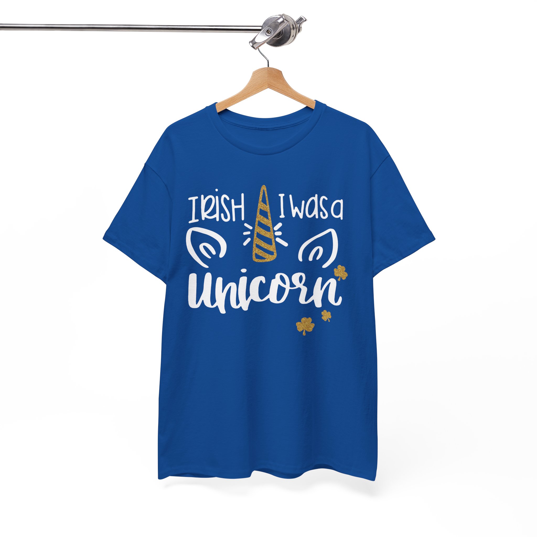 Unicorn St. Patrick's T-Shirt - "Irish I Was a Unicorn" Cute St. Paddy's Tee - Image 8