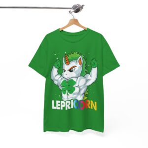Lepricorn Muscular Unicorn St. Patrick’s Day T‑Shirt